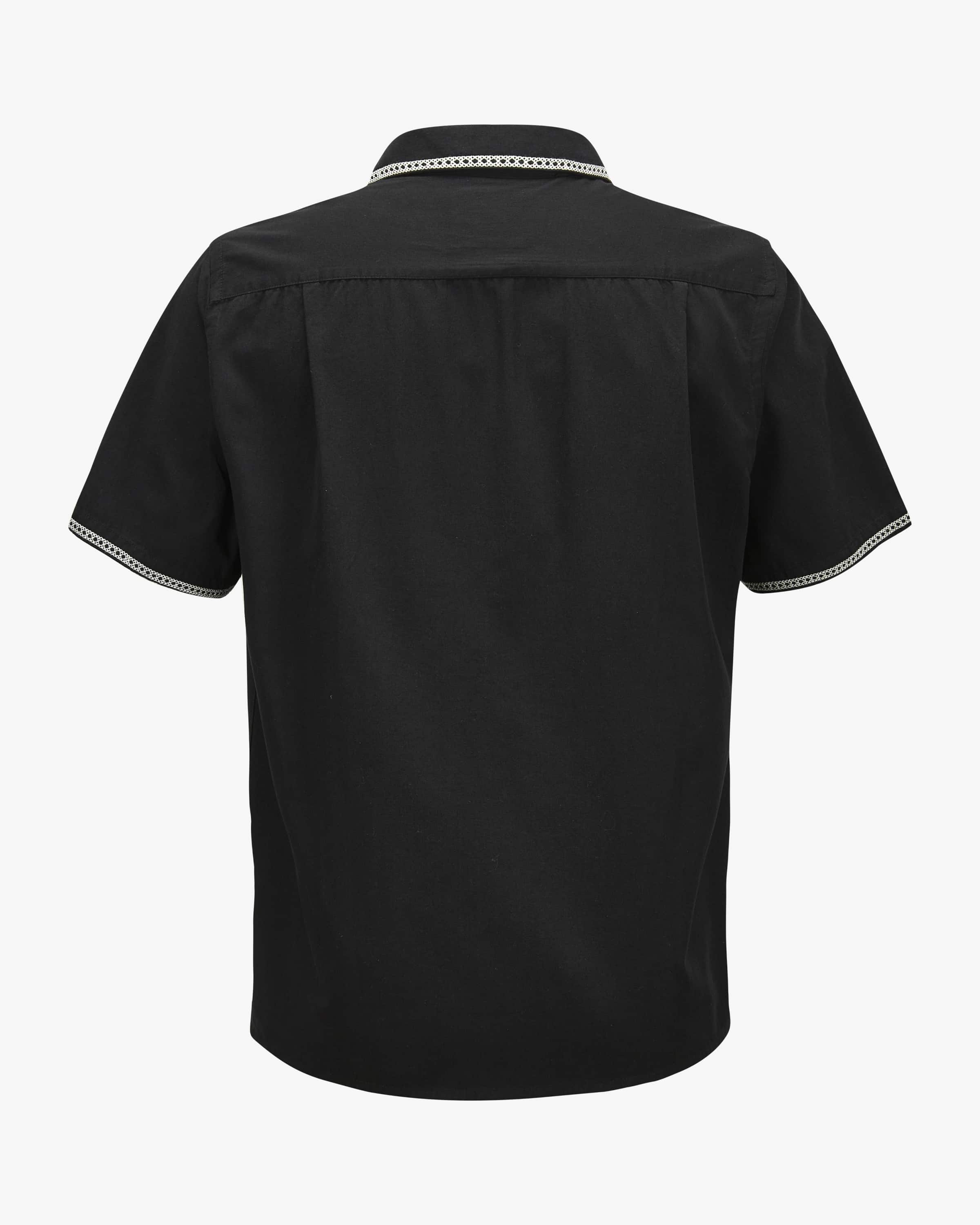 Hemd Bowlingkragen - Black