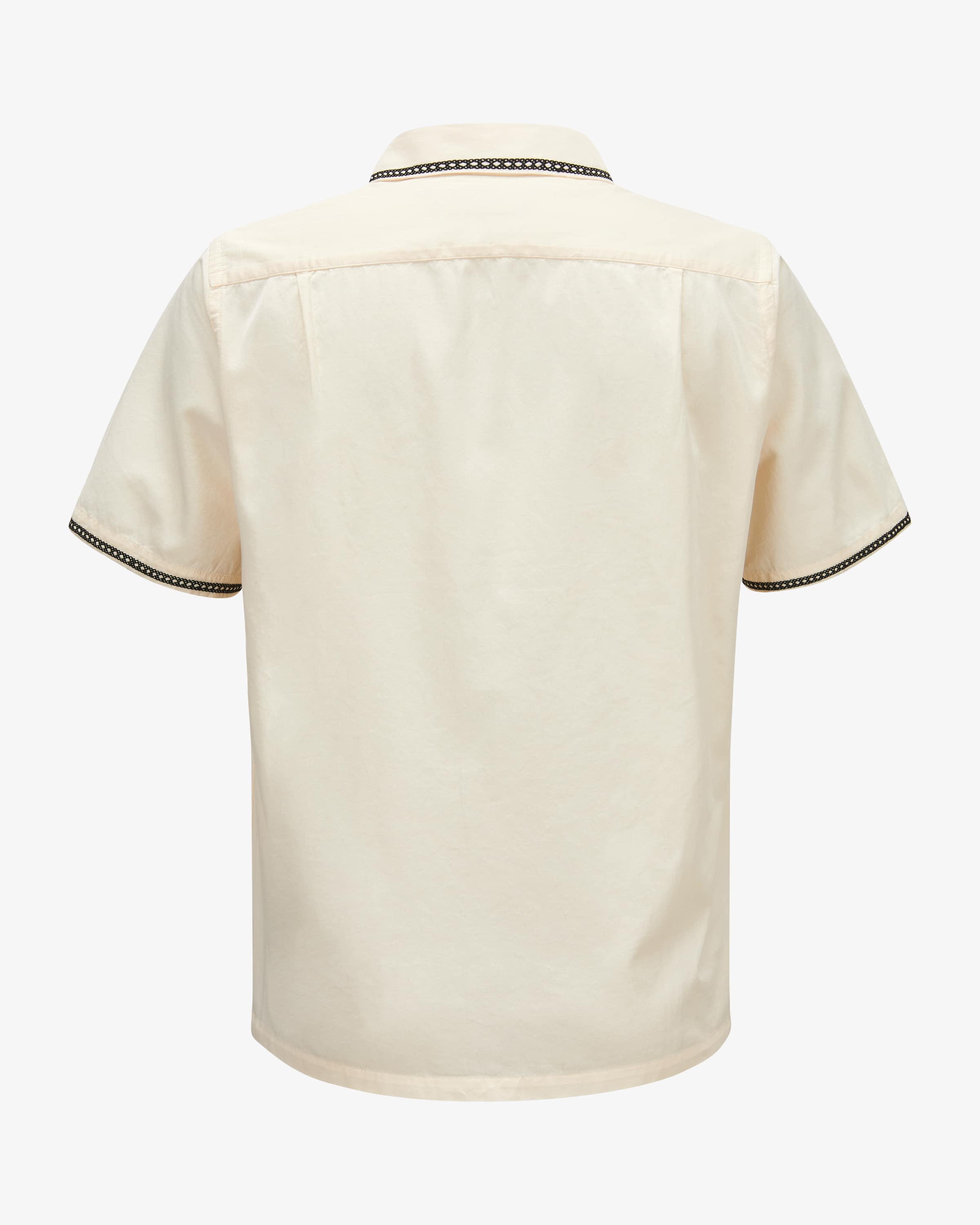 Hemd mit Bowlingkragen - Ecru