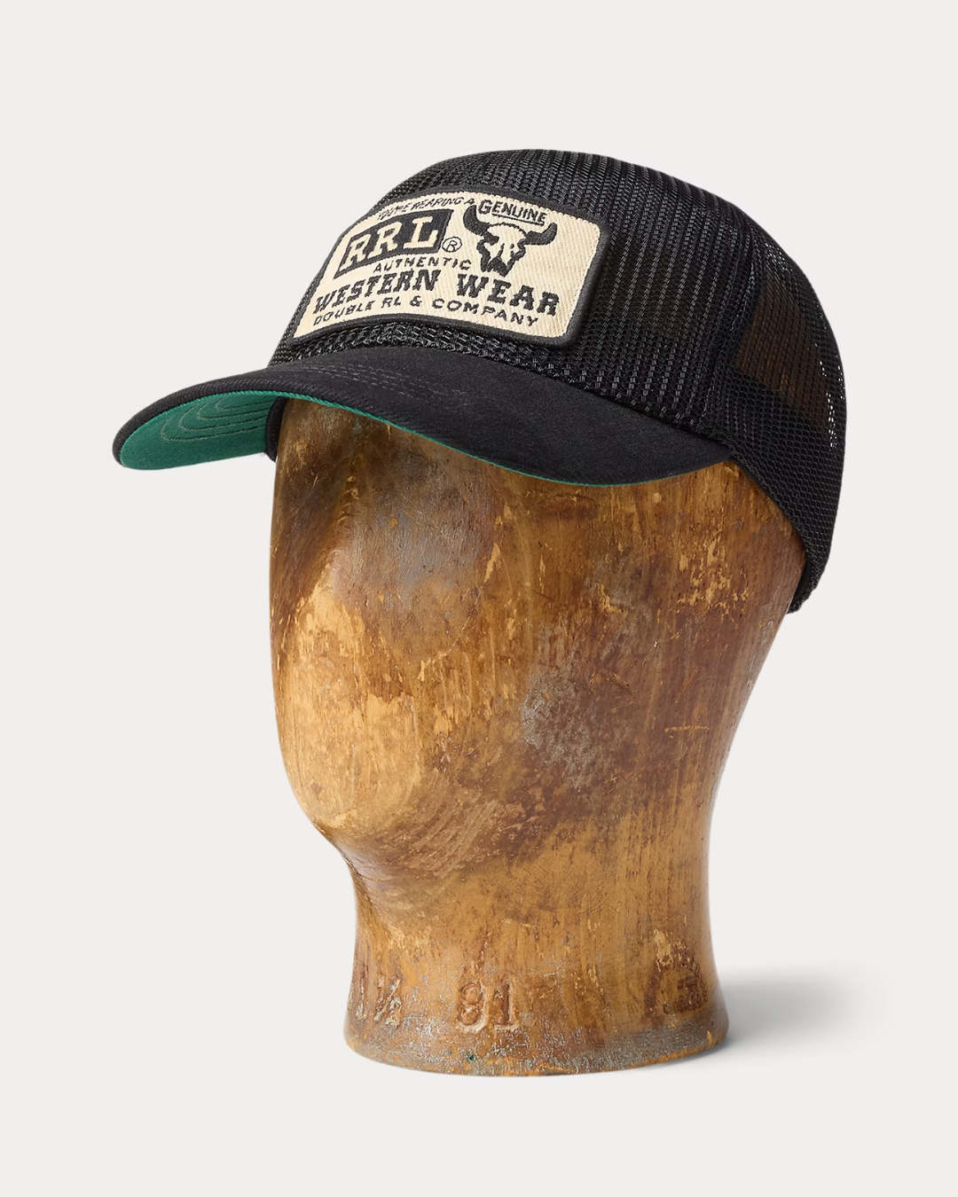 Denim-Bill Mesh Trucker Cap