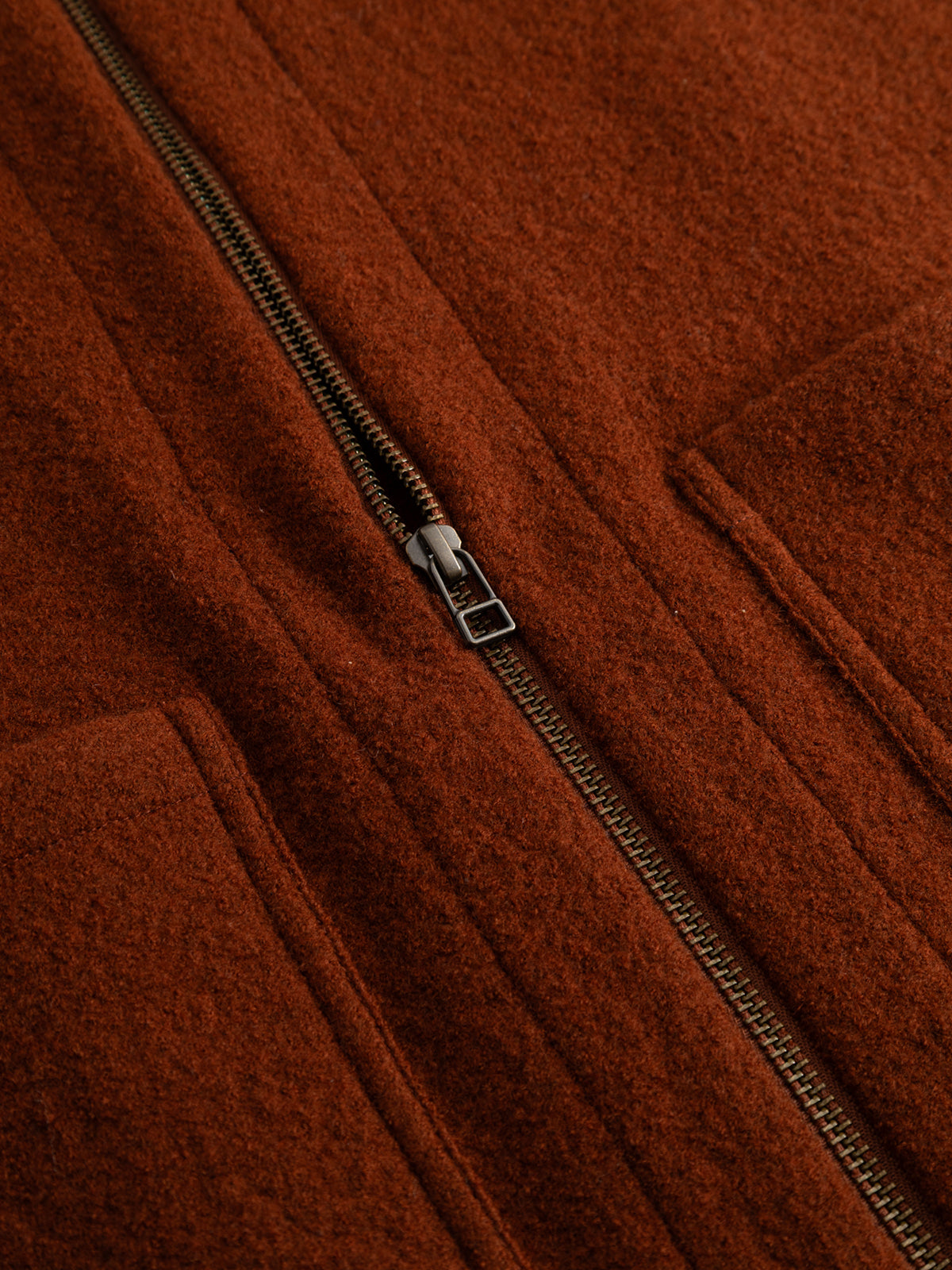 BGmudock Wool Waistcoat Ginger Bread Orange