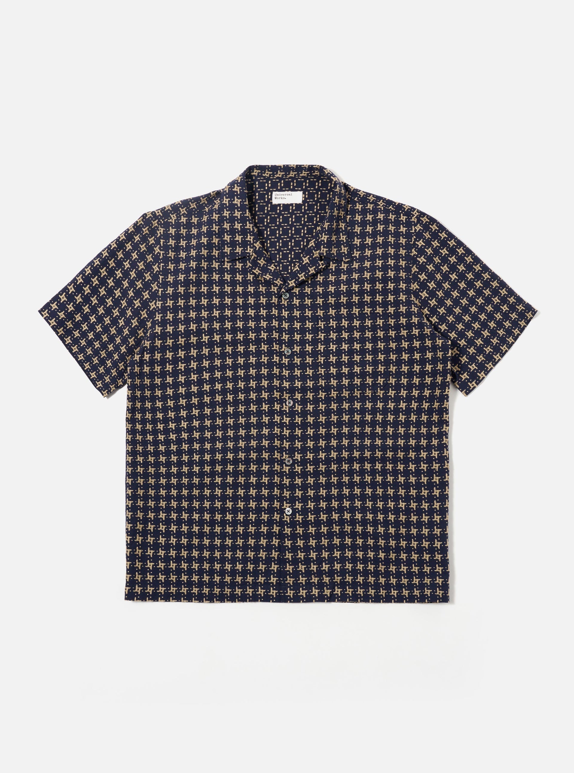 ROAD SHIRT - Navy/Sand