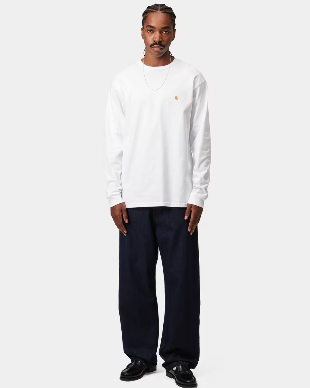 L/S Chase T-Shirt White Gold