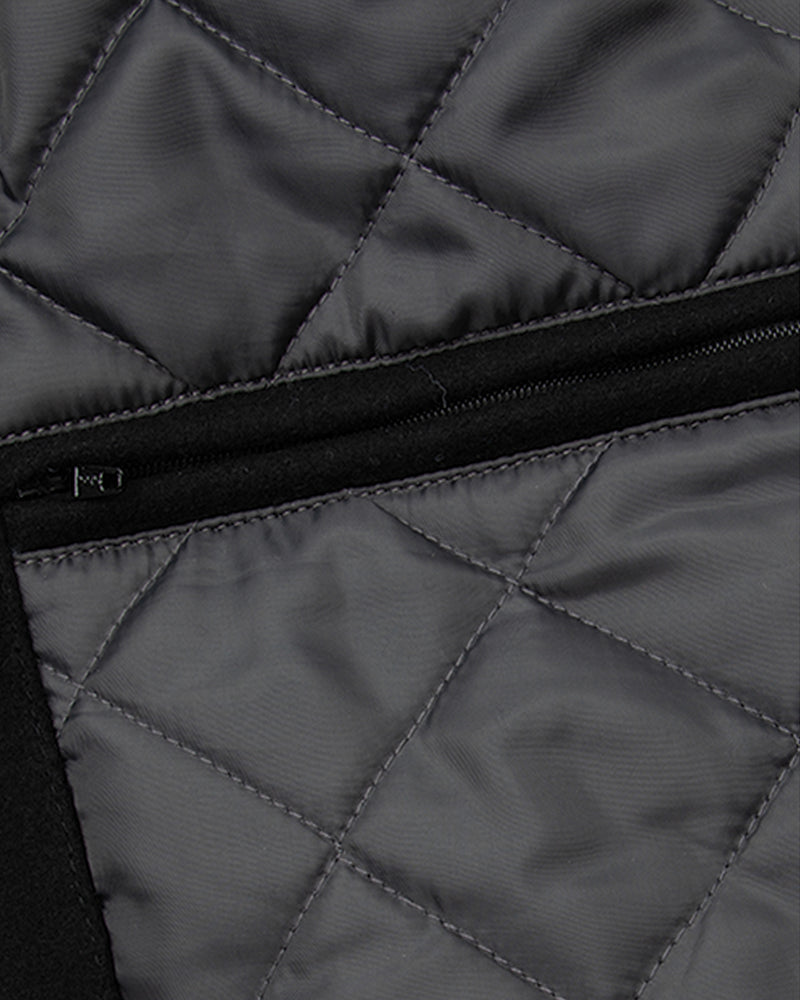College Jacket - Black White