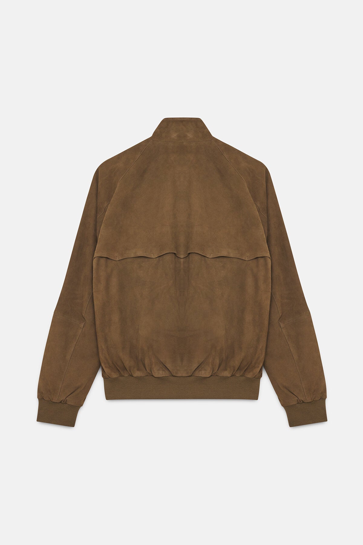 G9 Suede Harrington Jacket - Dark Olive