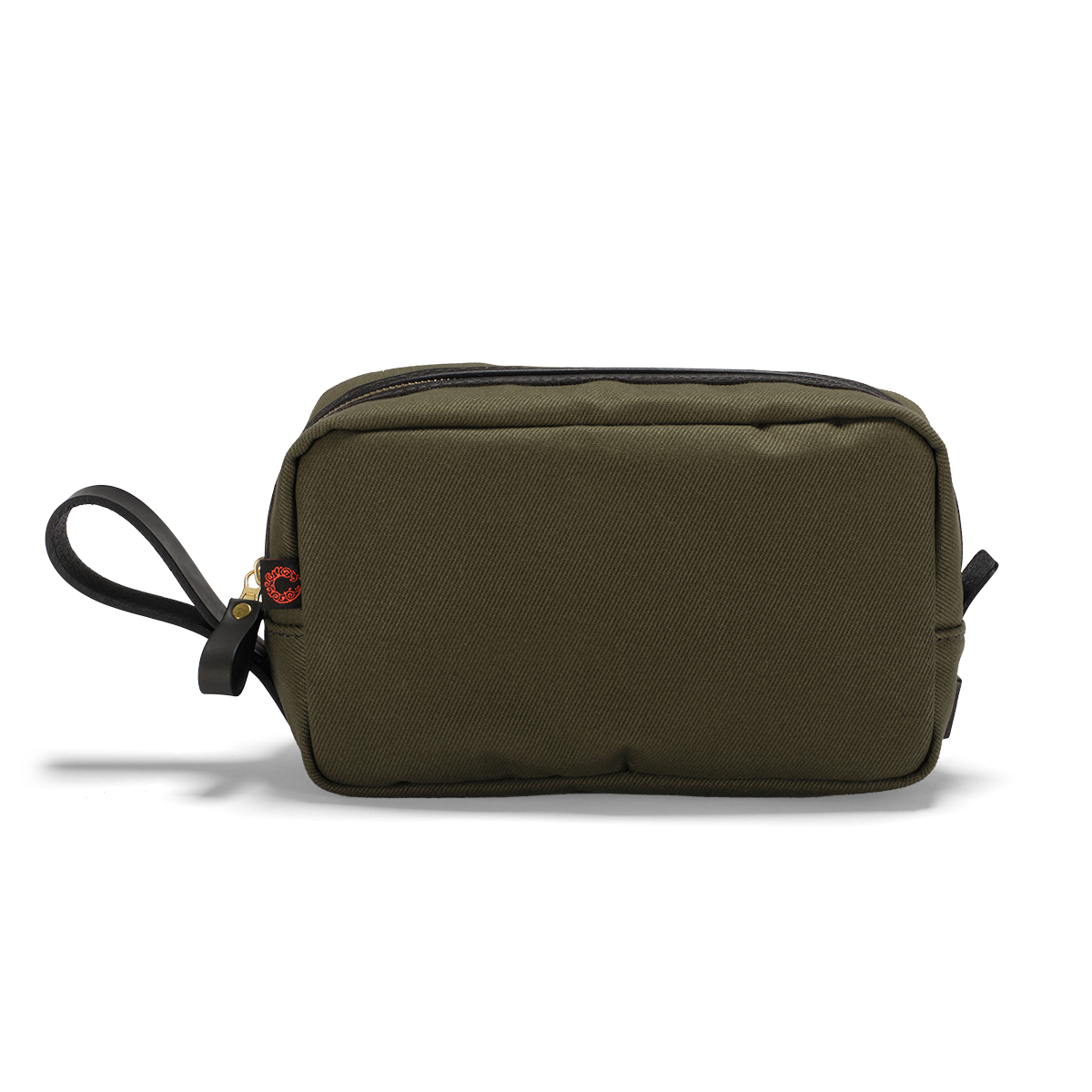 British Twill Wash Bag Olive