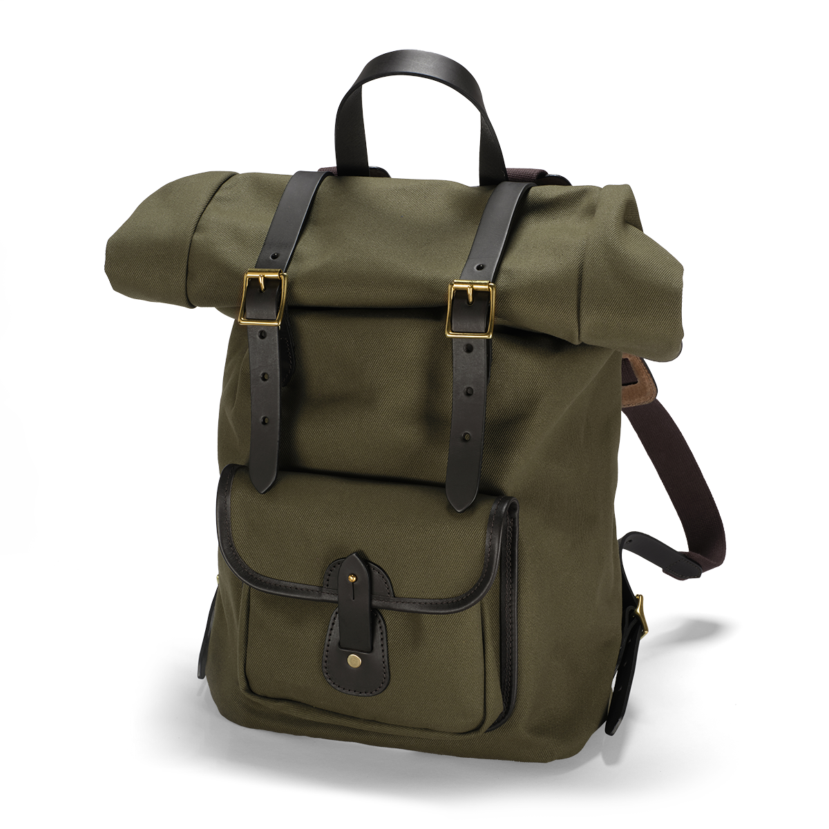 British Twill Rolltop Backpack Olive