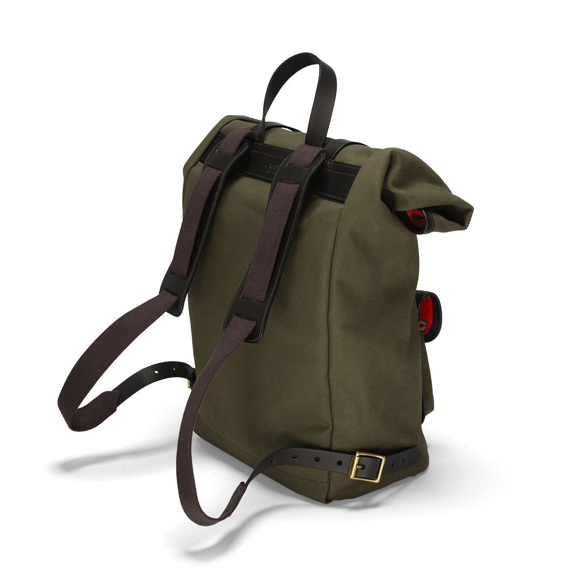 British Twill Rolltop Backpack Olive