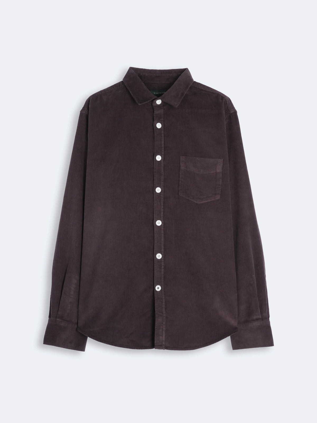 Cord Shirt Via Aubergine