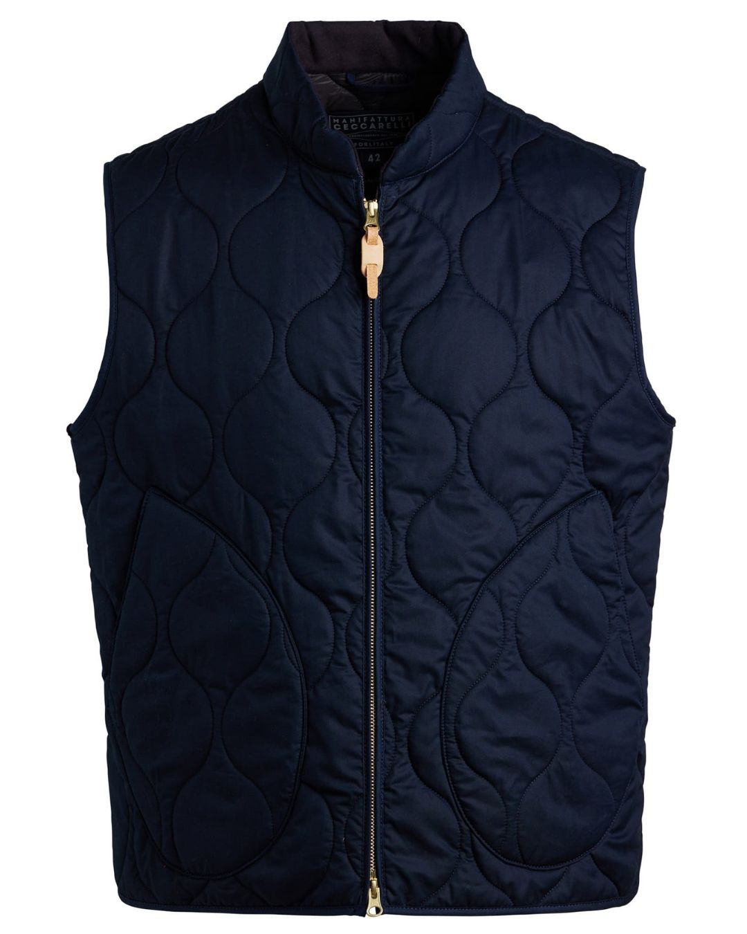 Quilted Vest - Navy