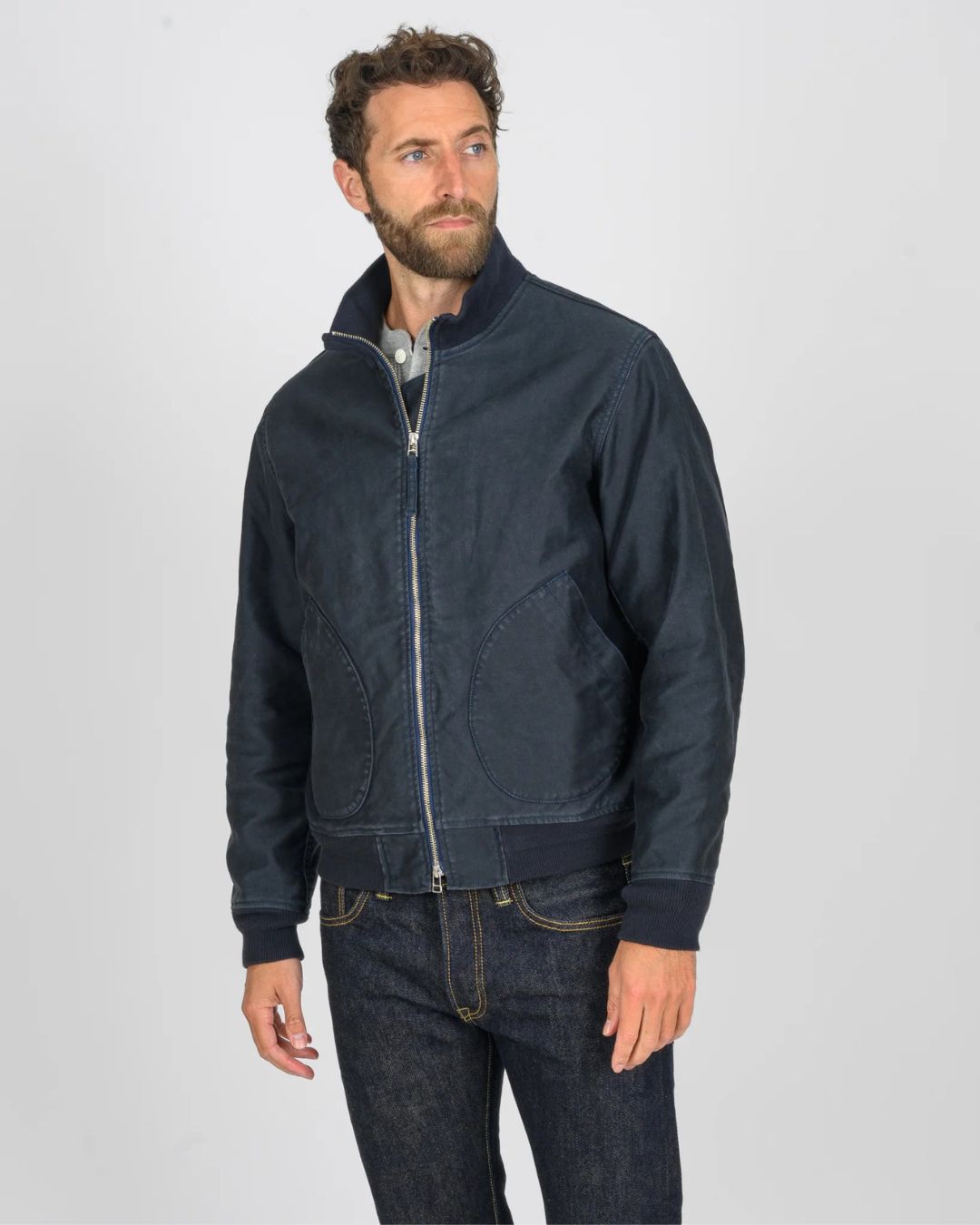 12oz Whipcord Tanker Jacket - IHM-47-NAV
