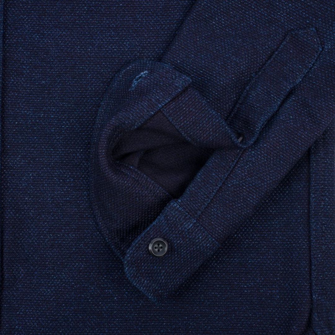 IHSH-397 21oz Sashiko - Worker Shirt - Indigo