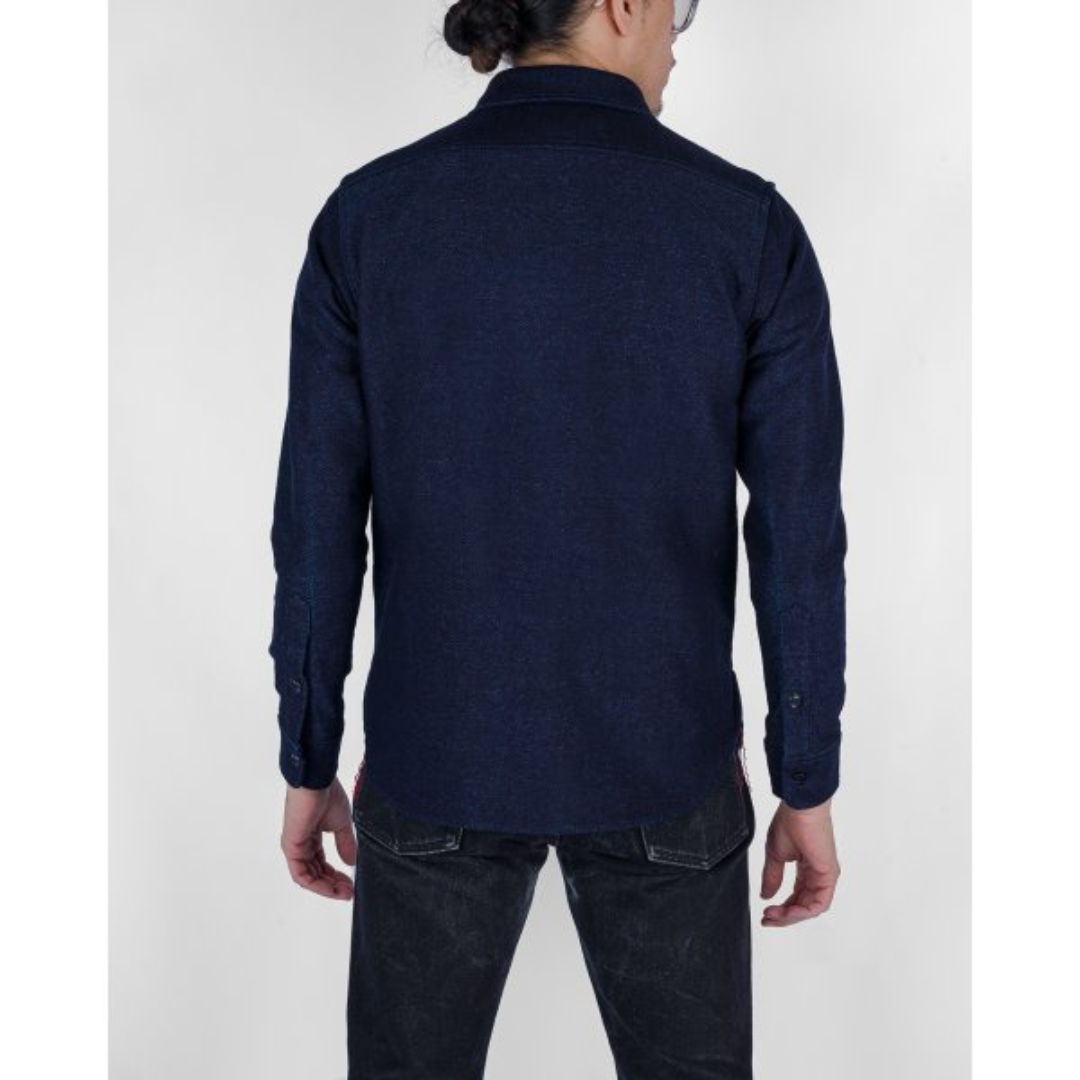 IHSH-397 21oz Sashiko - Worker Shirt - Indigo