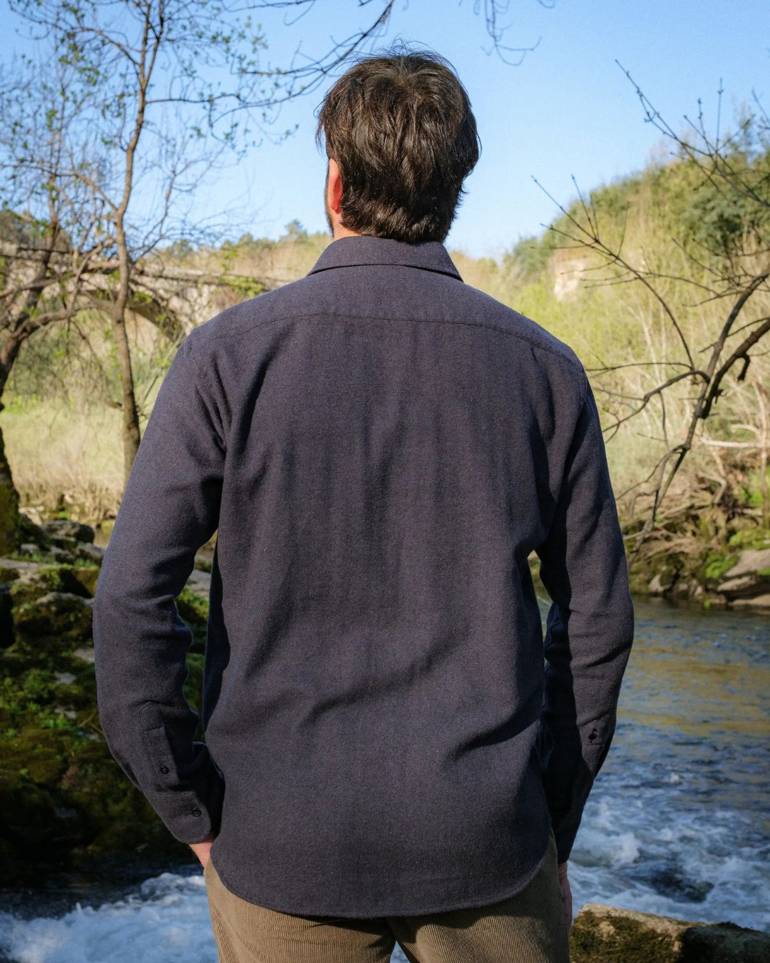 Flanellhemd Gurin Marine