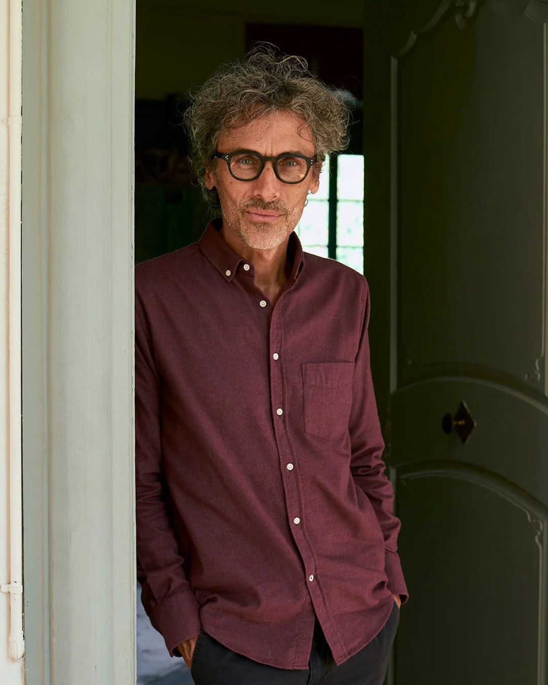 Flanellhemd Populus Bordeaux