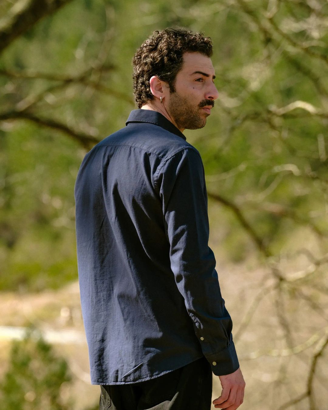 Flanellhemd Luna Navy
