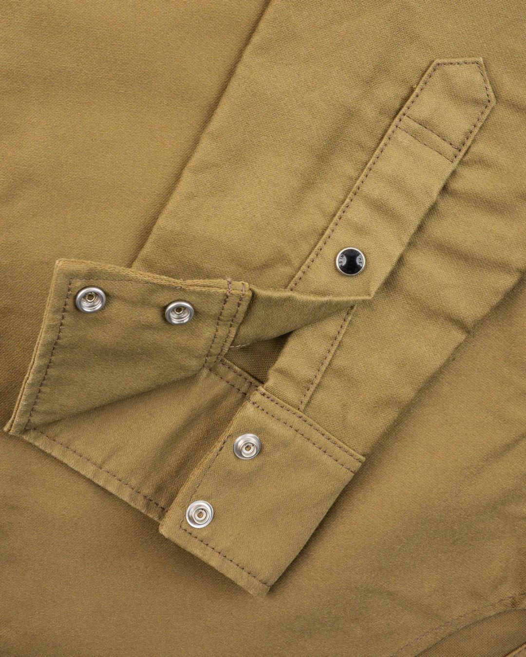 12oz Military Moleskin Western Shirt - Khaki