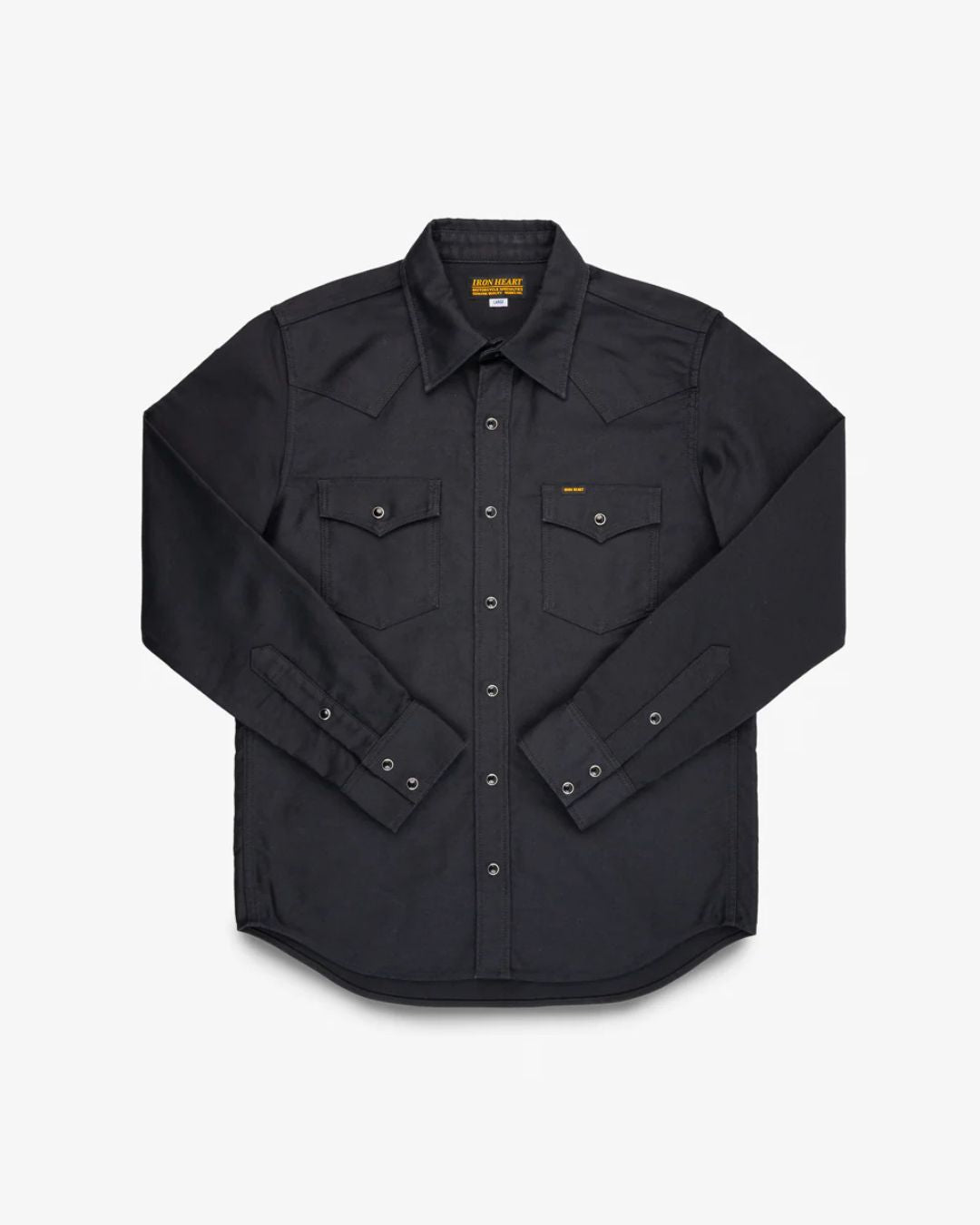 12oz Military Moleskin Western Shirt - IHSH-426-BLK