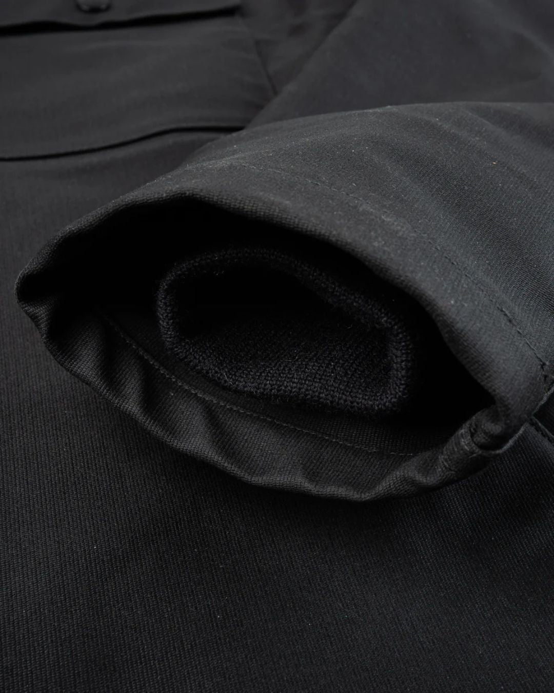 Oiled Whipcord A2 Deck Jacket - Black