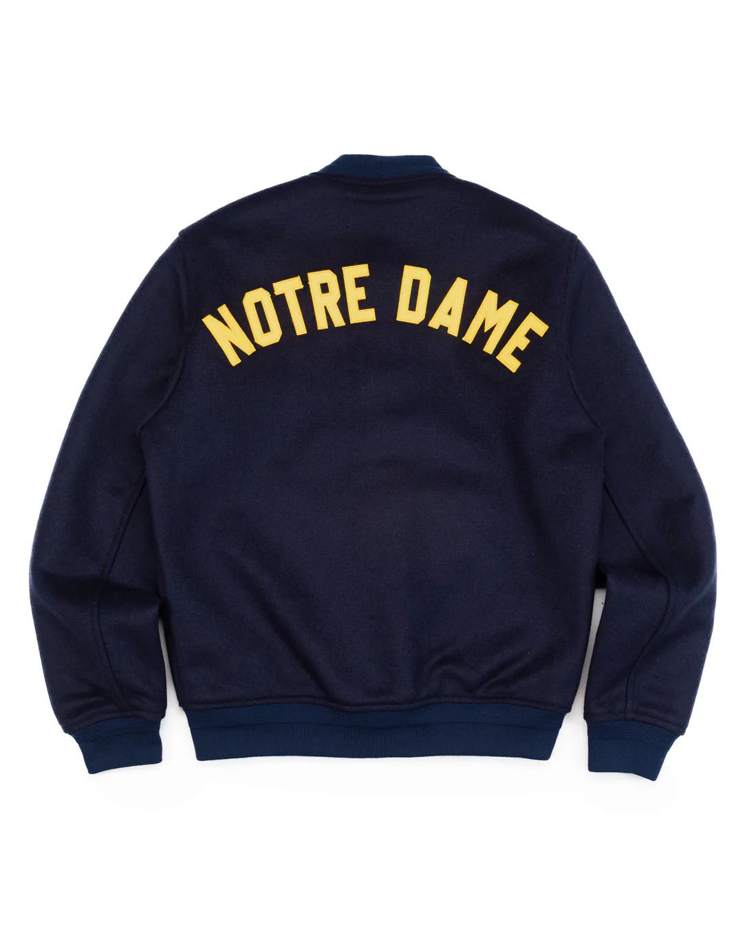 The Notre Dame Stadium Jacket in Navy Wool