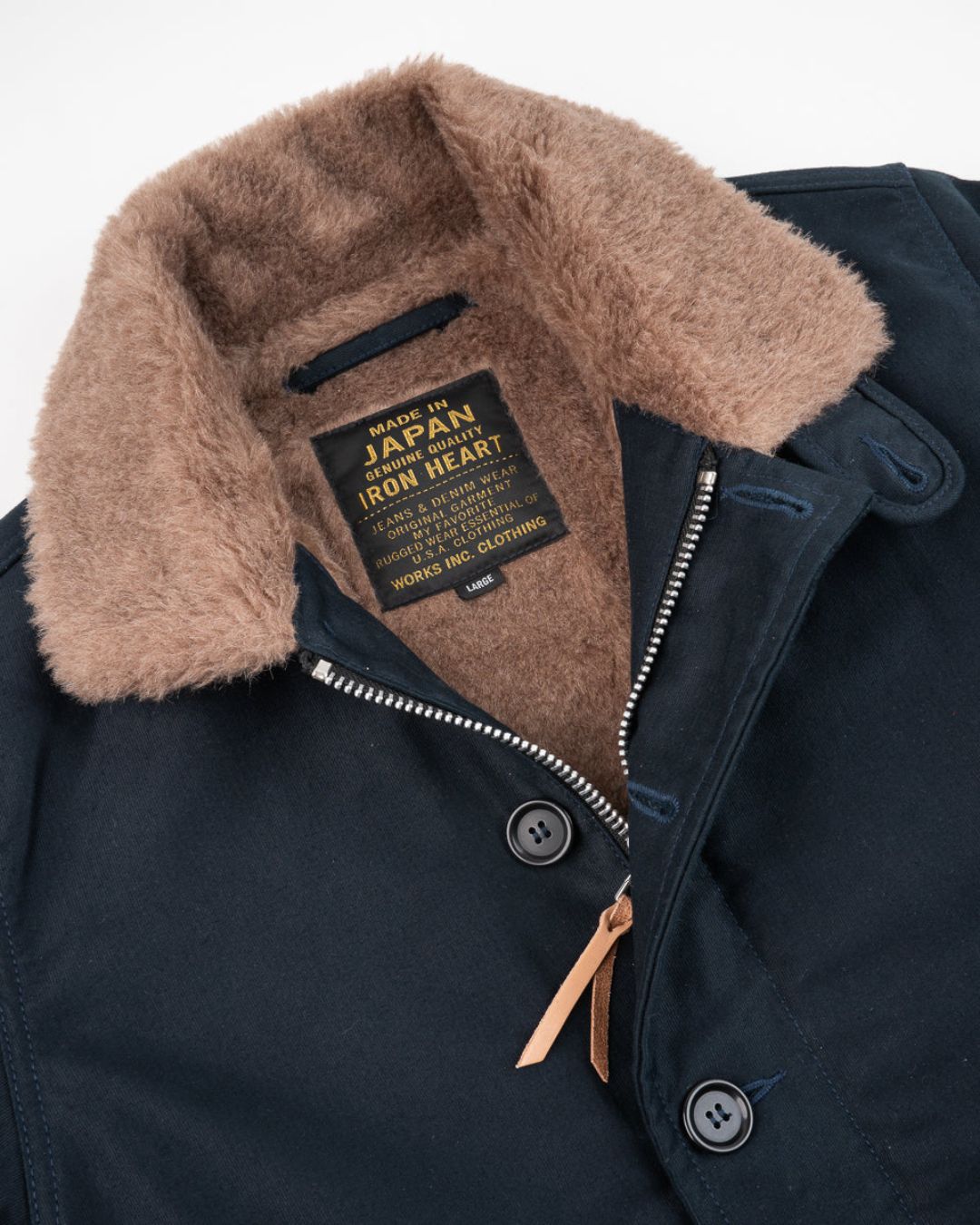 Whipcord N1 Deck Jacket - Navy - IHM-35-NAVY