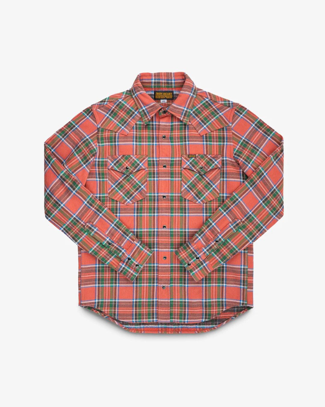 Ultra Heavy Flannel American Check Western Shirt - Red "The Watermelon Man" - IHSH-436-RED