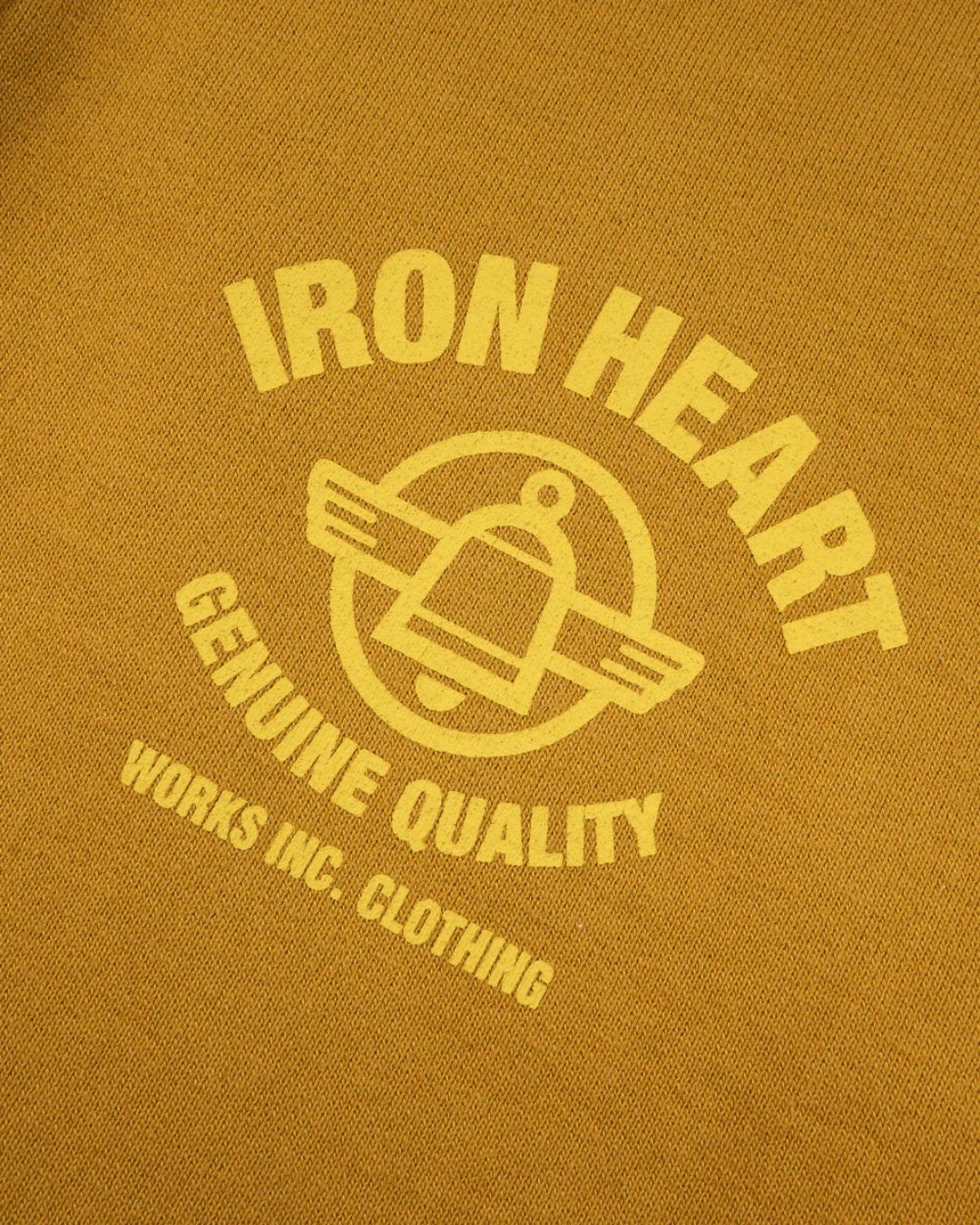 14oz Ultra Heavyweight Loopwheel Cotton Zippered Hoodie - IHSW-81L-MUSTARD