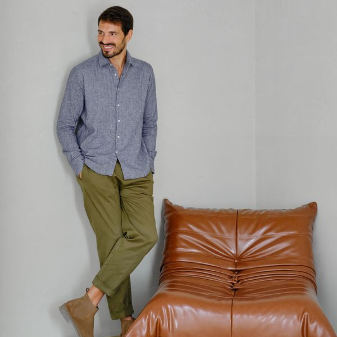 Flanellhemd Gurin Navy