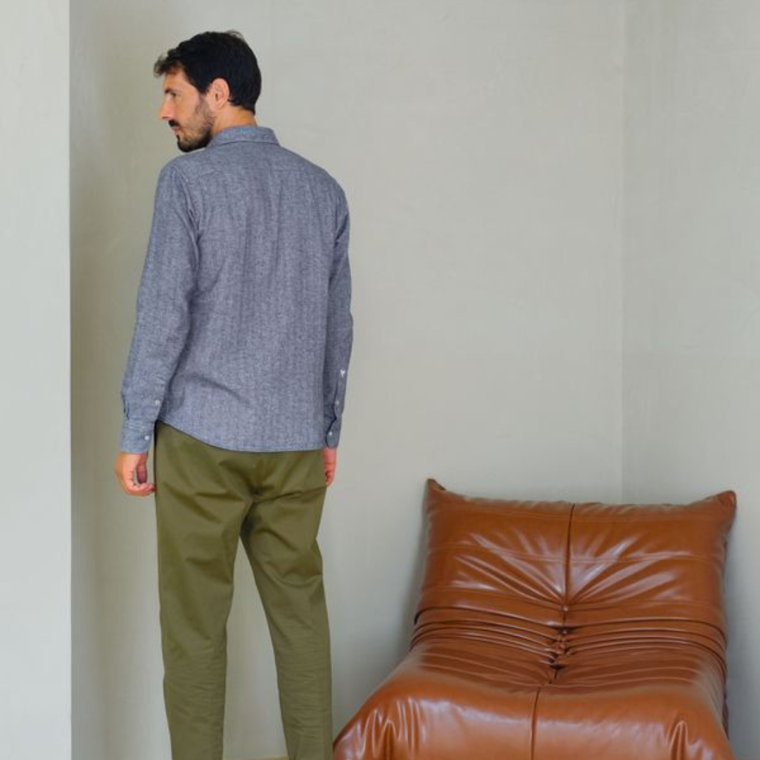 Flanellhemd Gurin Navy