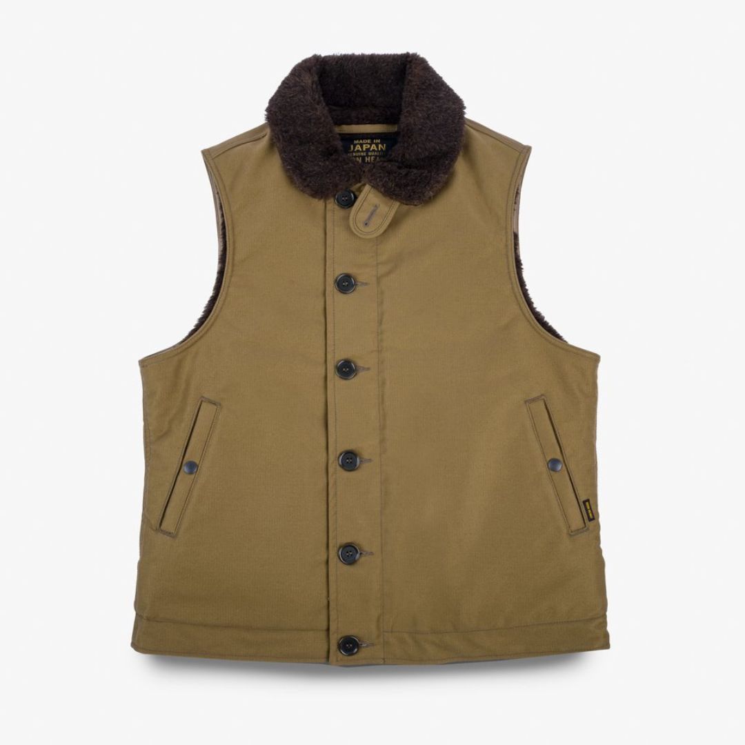 IHV-46-KHA -Whipcord N1 Deck Vest - Khaki -