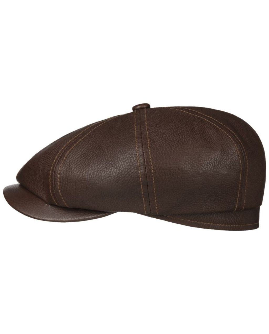 HATTERAS NEW LAMB NAPPA FLATCAP DUNKELBRAUN