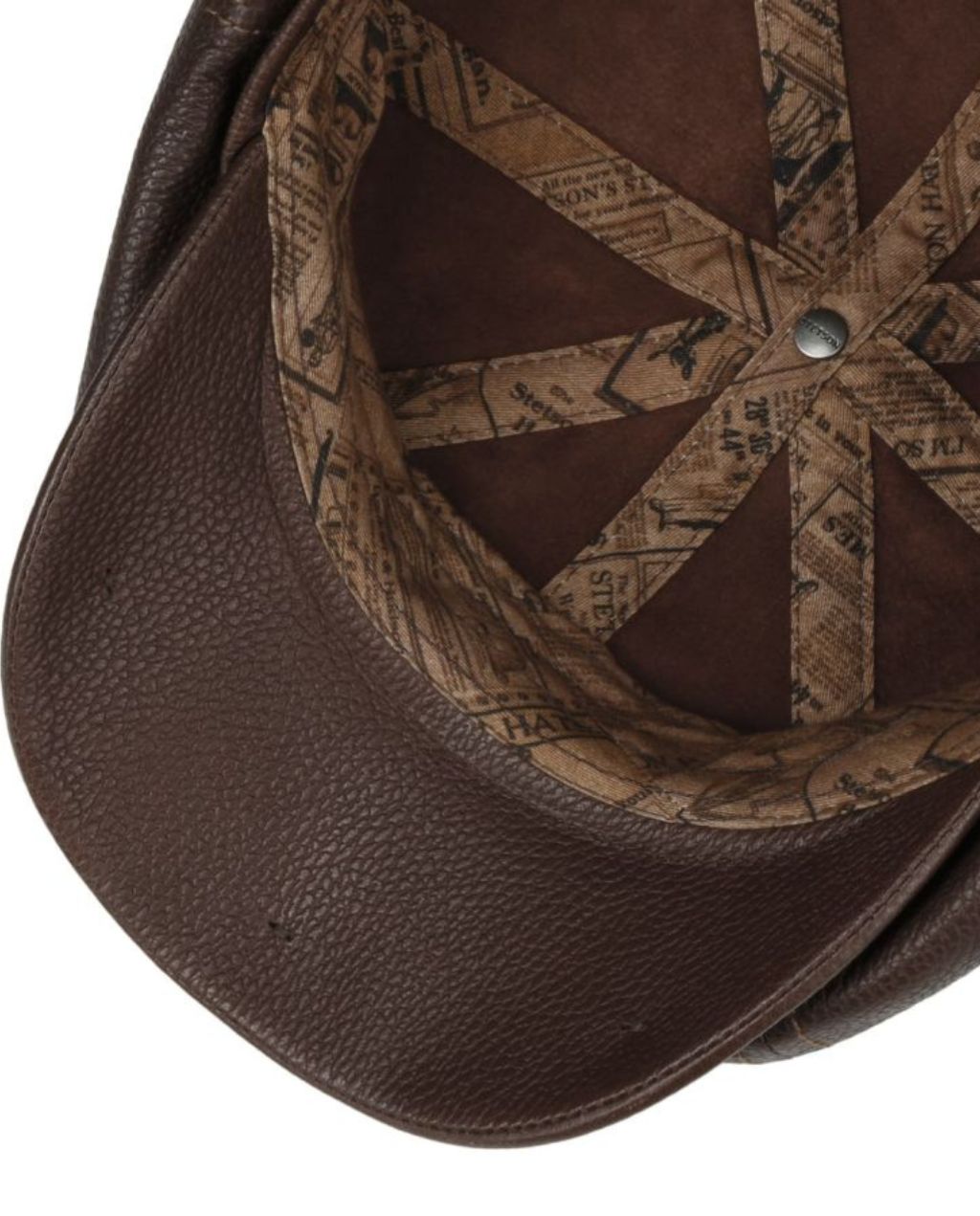 HATTERAS NEW LAMB NAPPA FLATCAP DUNKELBRAUN