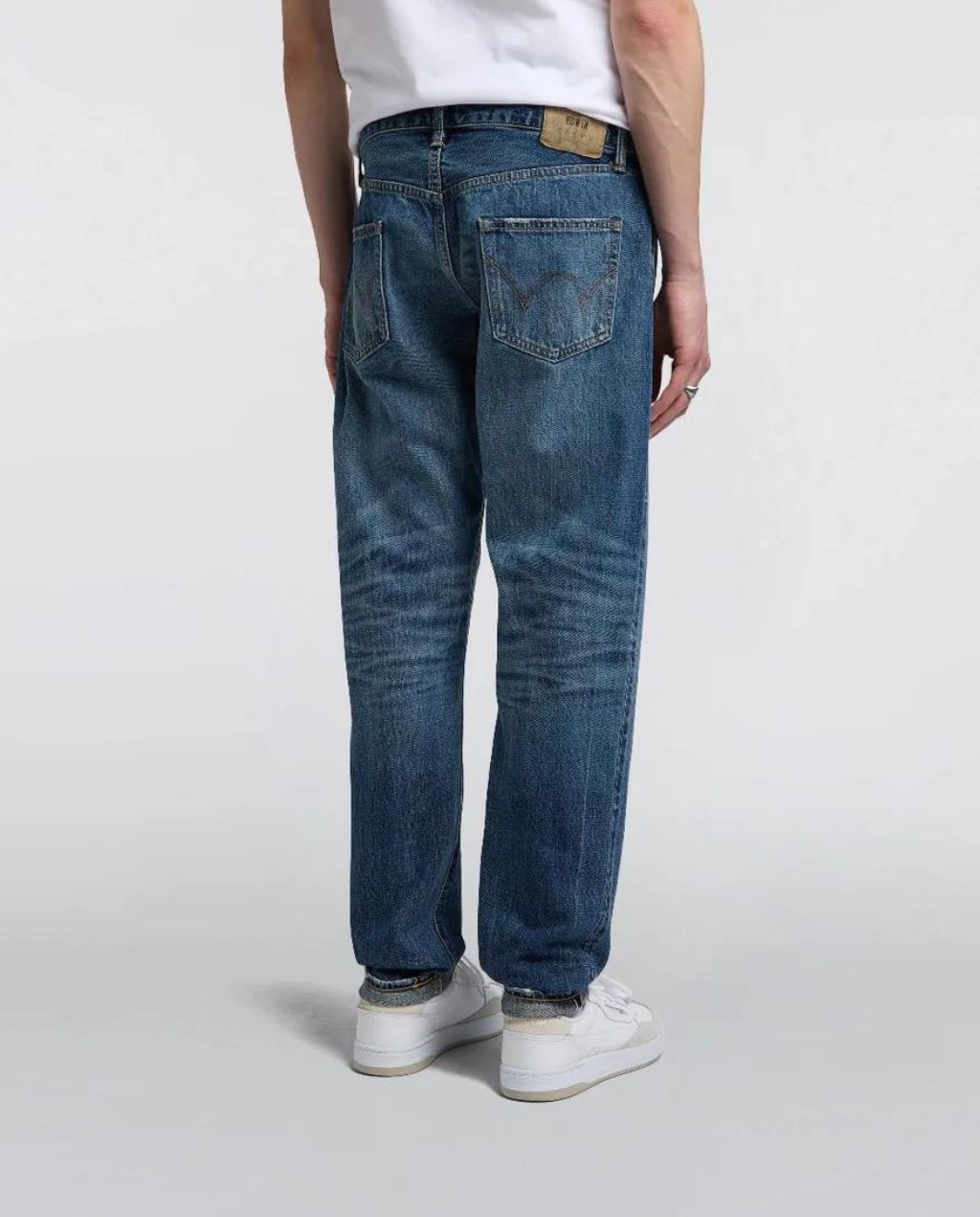 REGULAR TAPERED JEANS Blue - mid dark wash