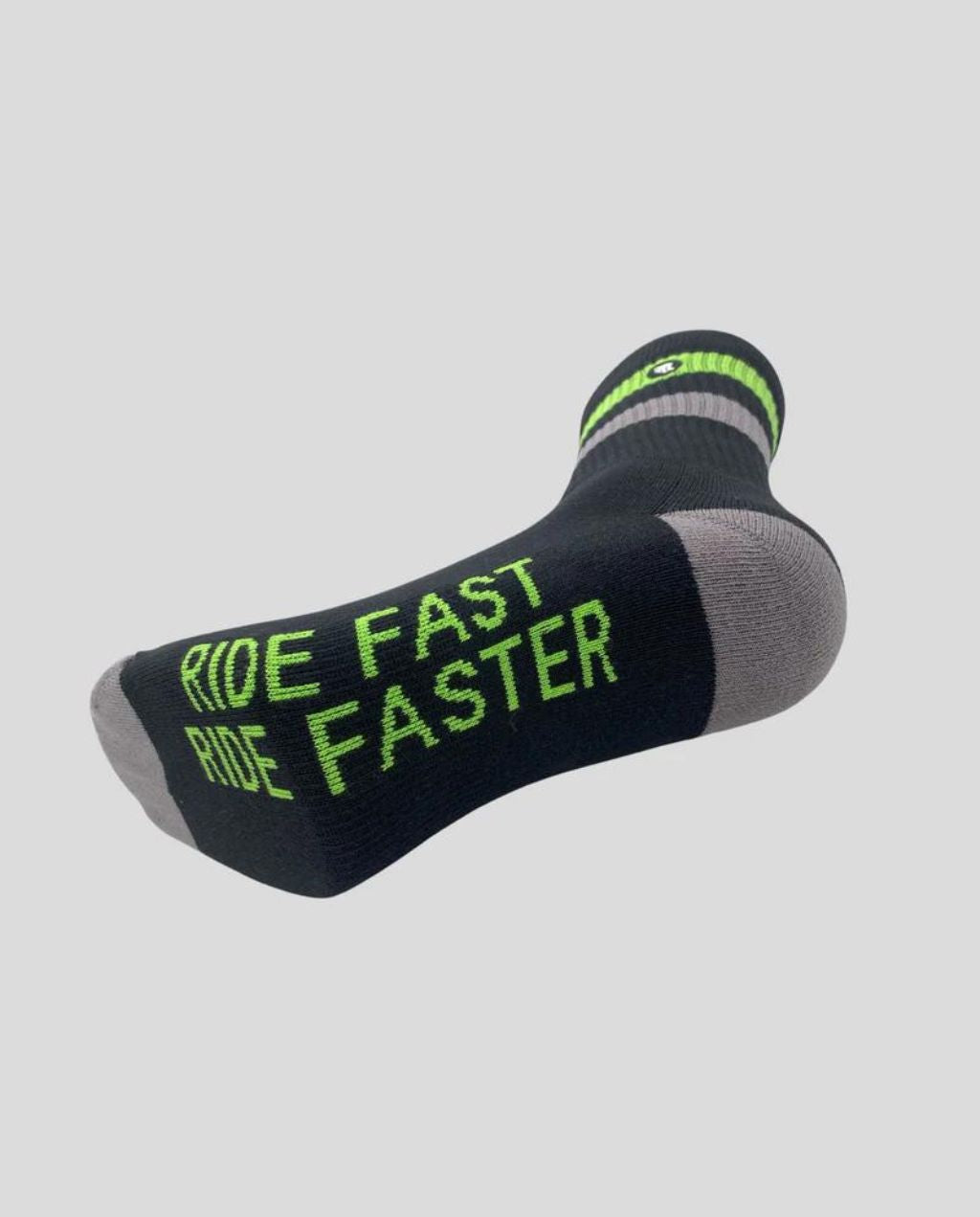 Ride Fast Socks Black/Grey/Green