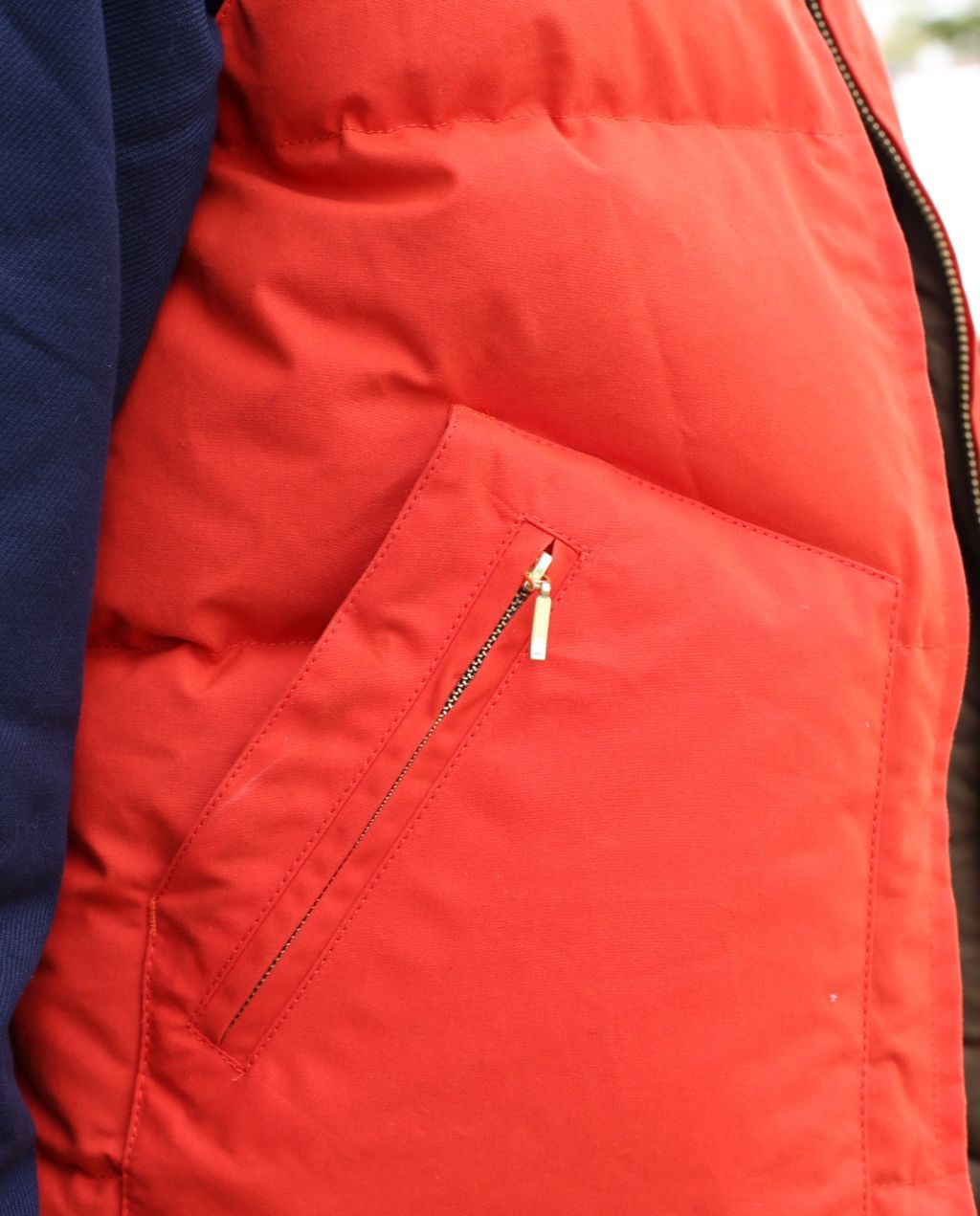7922-DW Goose Down Vest orange