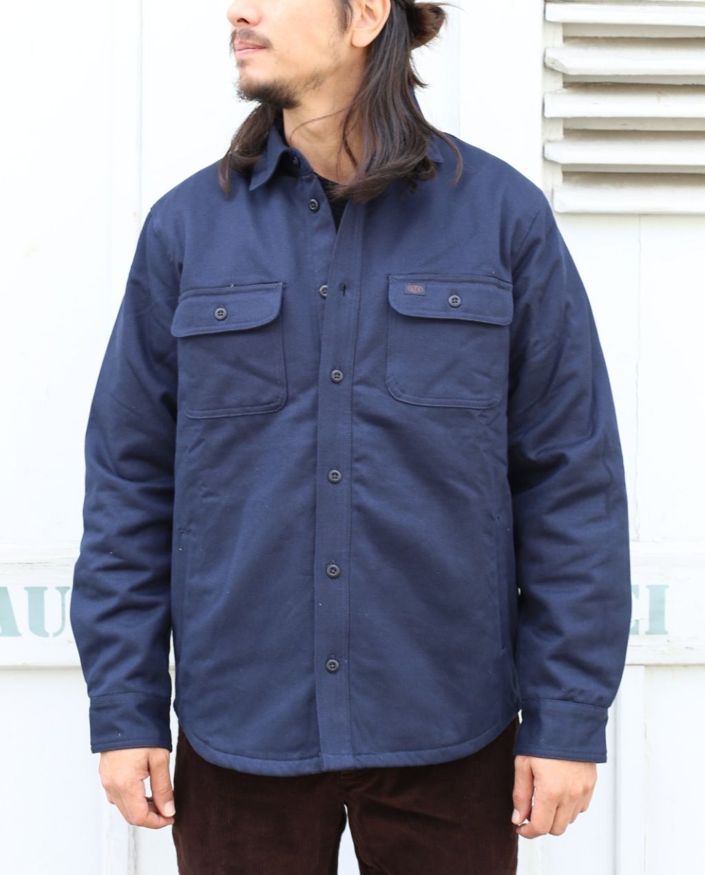 Glenn Padded Shirt Navy