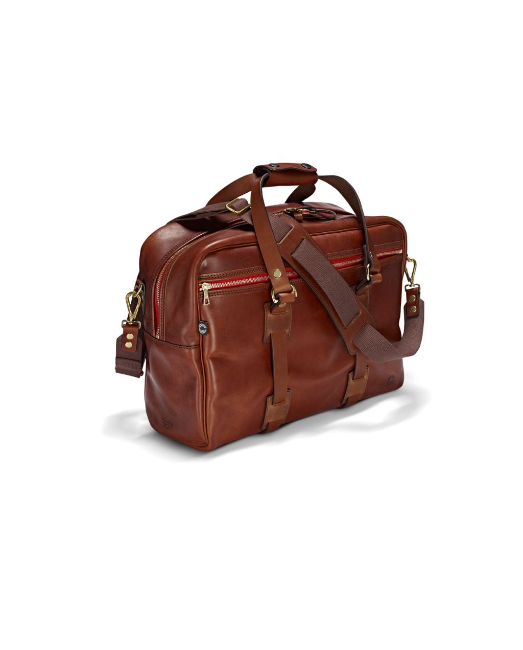 VINTAGE LEATHER TRAVELLER BAG port