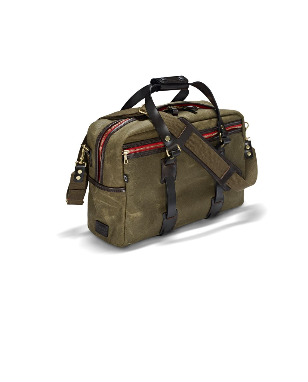 VINTAGE WAXED CANVAS TRAVELLER BAG olive
