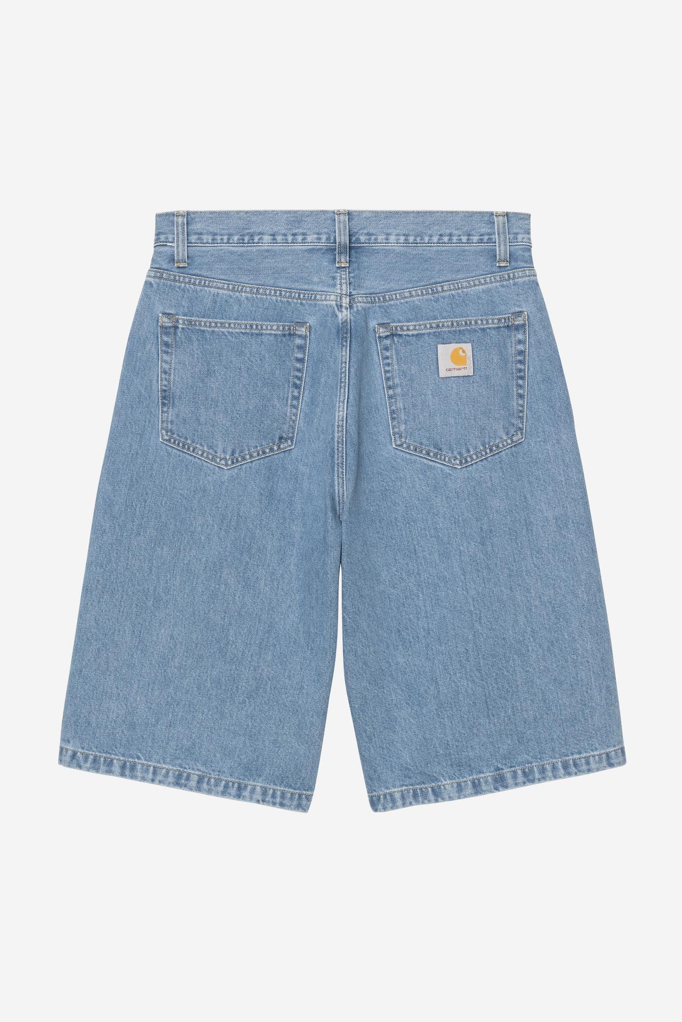 Landon Short Blue heavy worn bleached