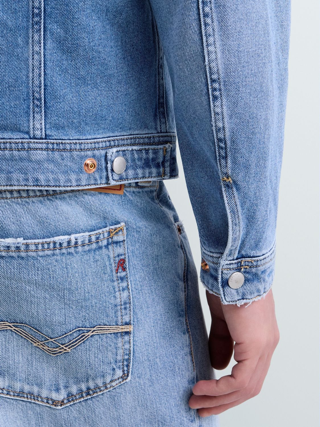 Jeans Jacke Washed Look