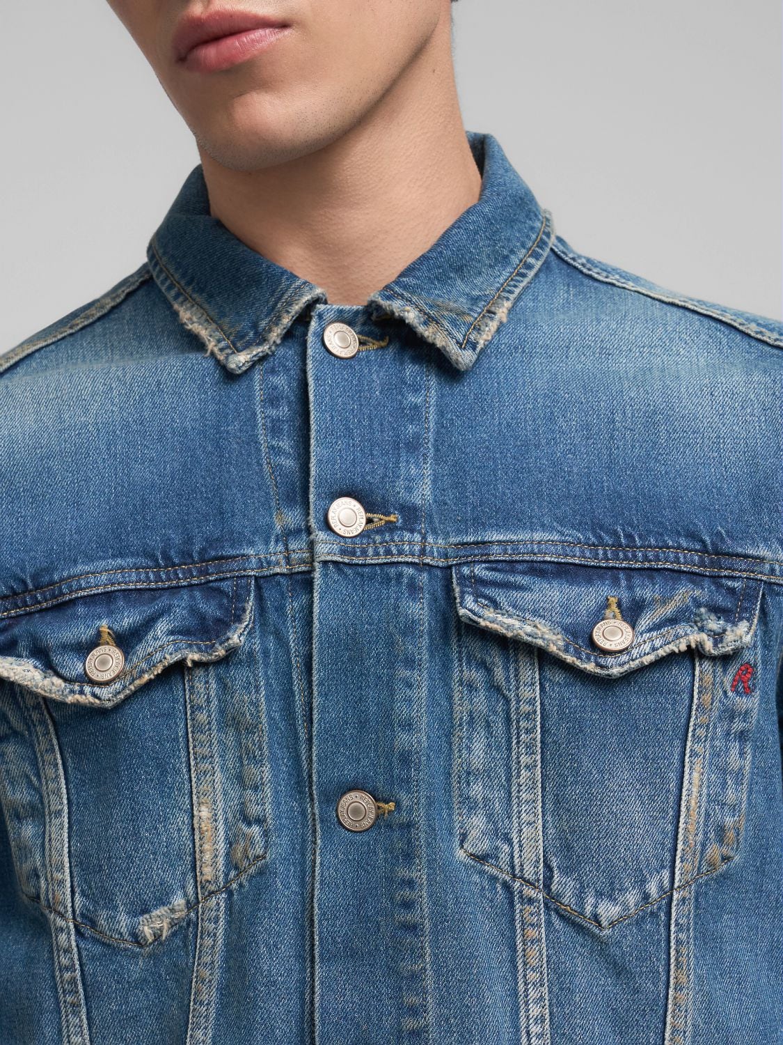 Jeans Jacke Used Look