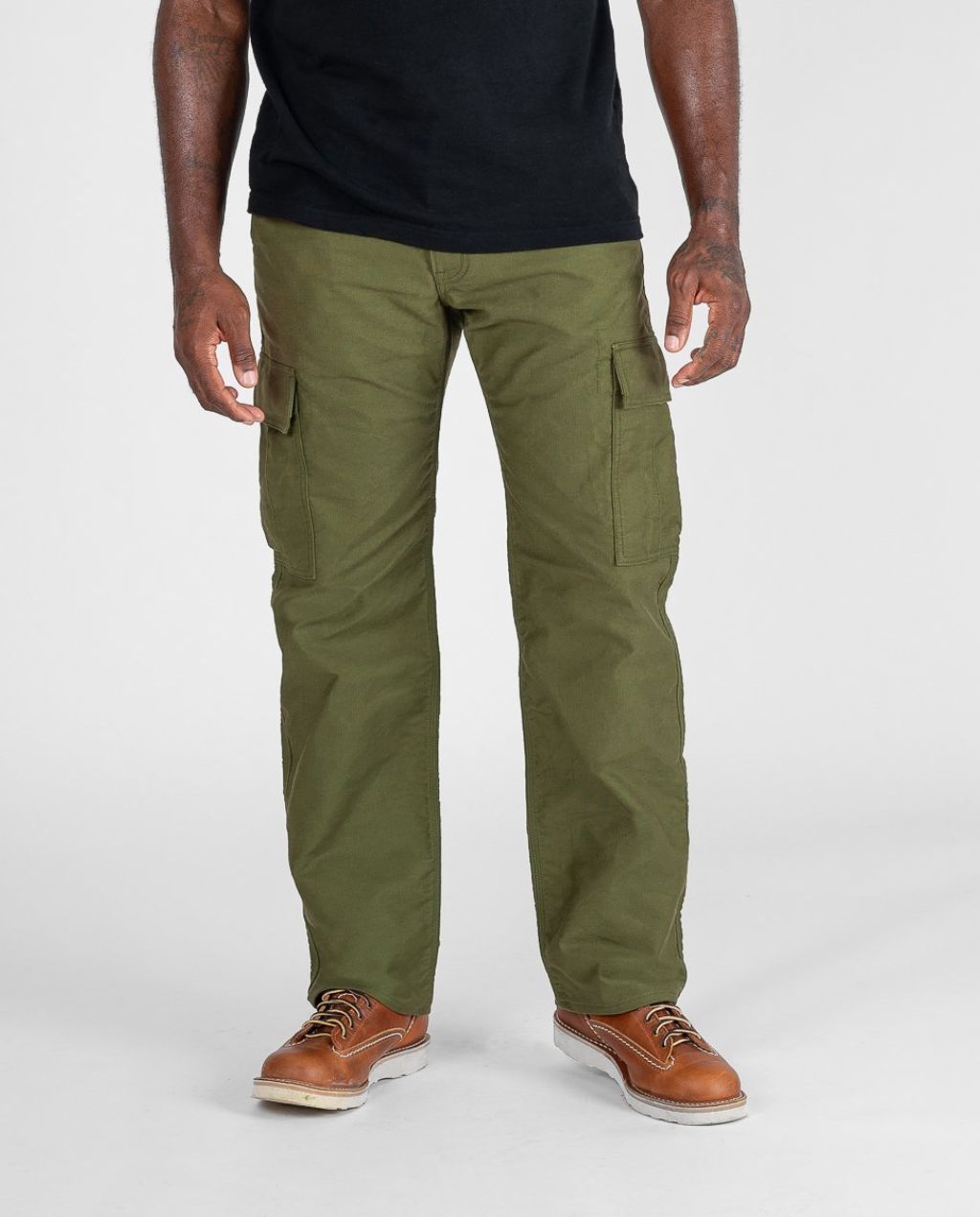 Iron Heart - Whipcord Cargo Pants - Army Green