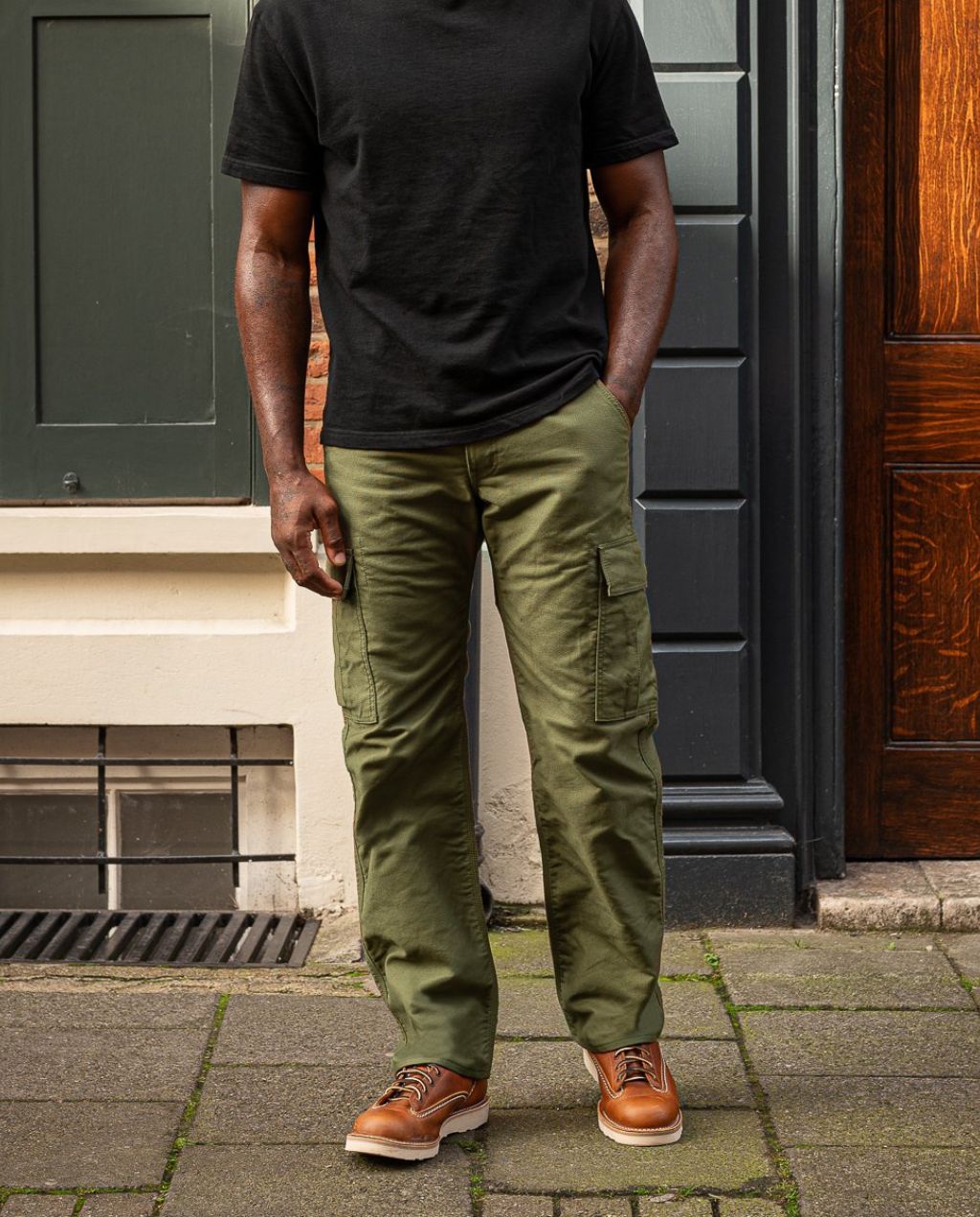 Iron Heart - Whipcord Cargo Pants - Army Green