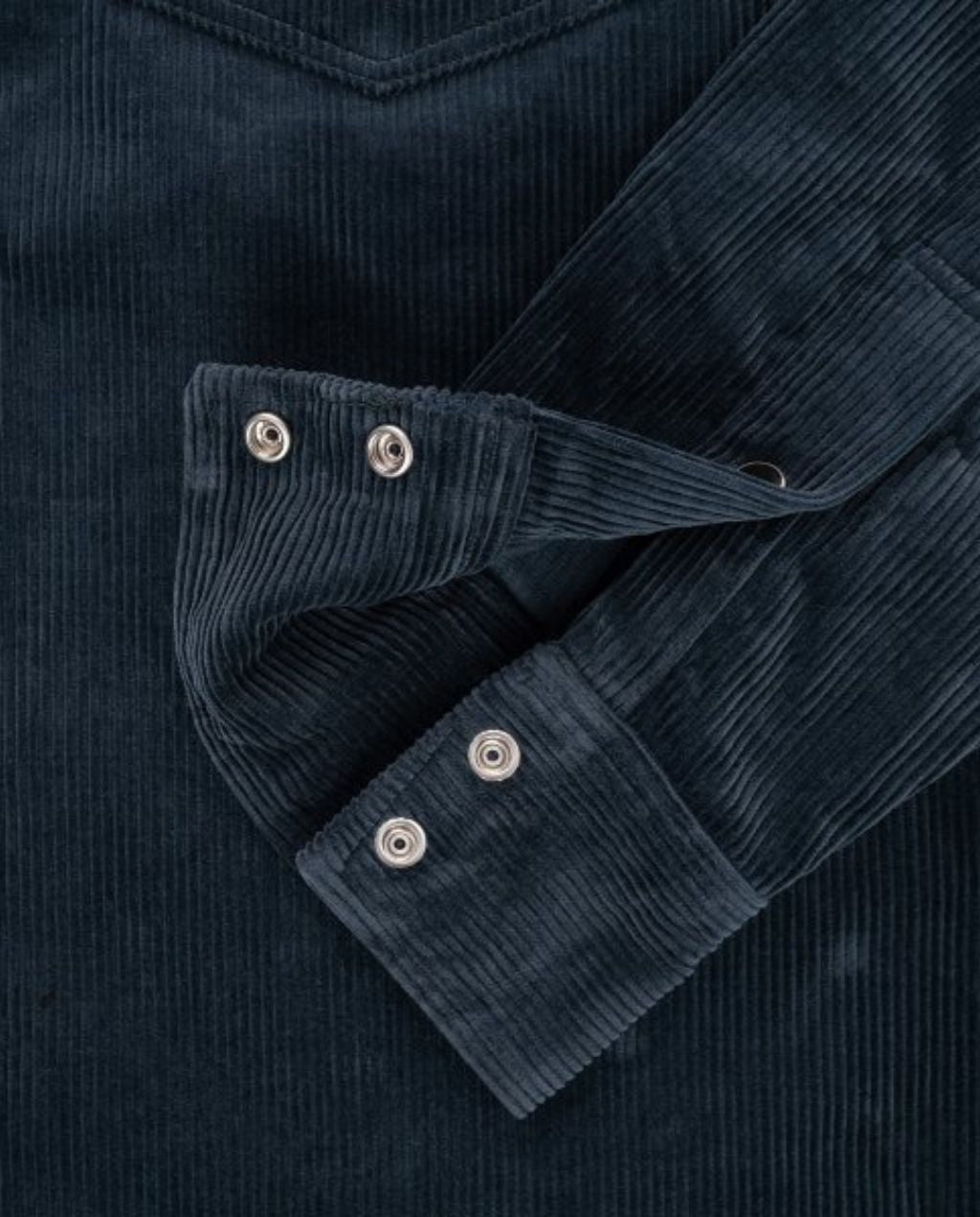 11oz Corduroy Western Shirt - Navy