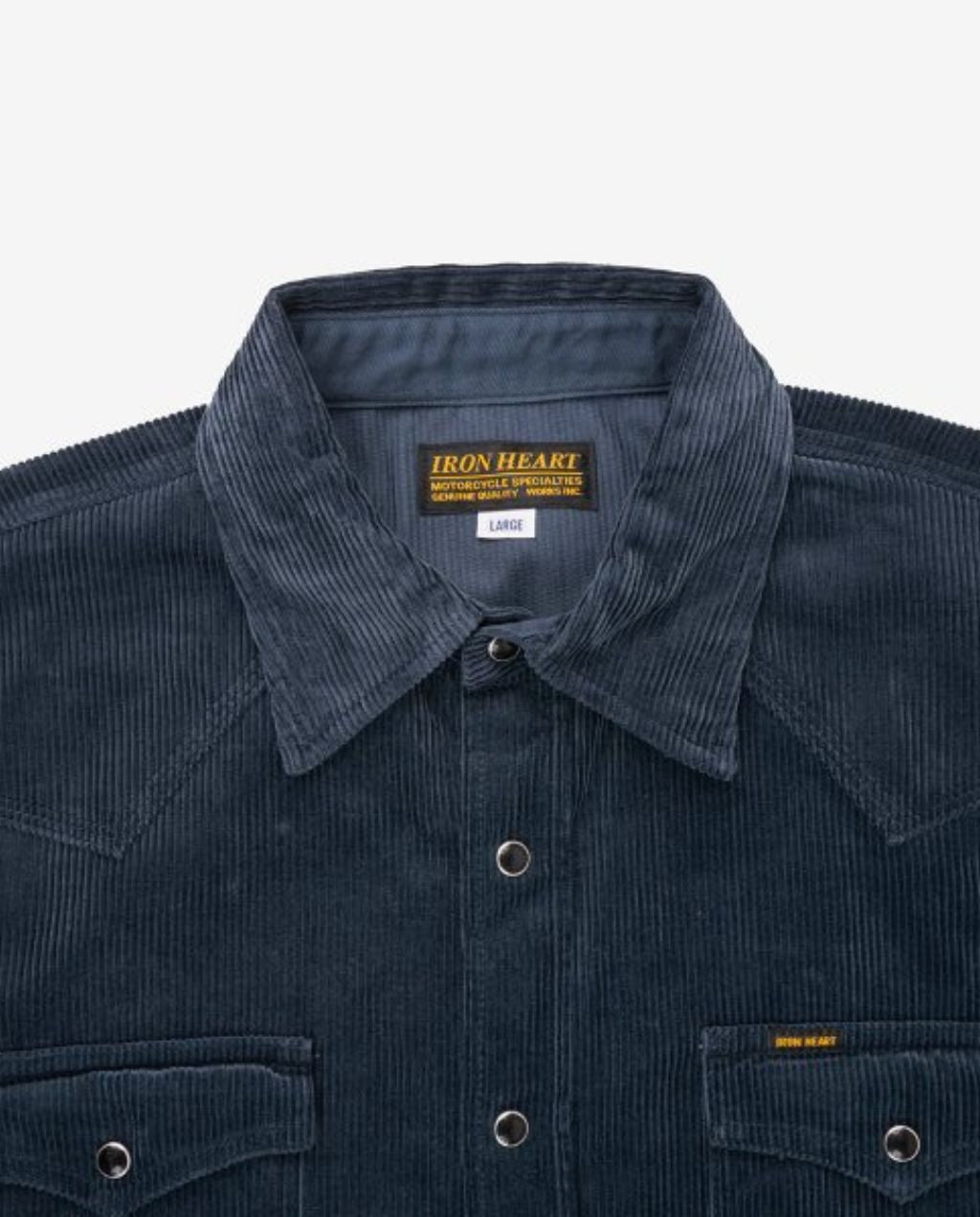 11oz Corduroy Western Shirt - Navy