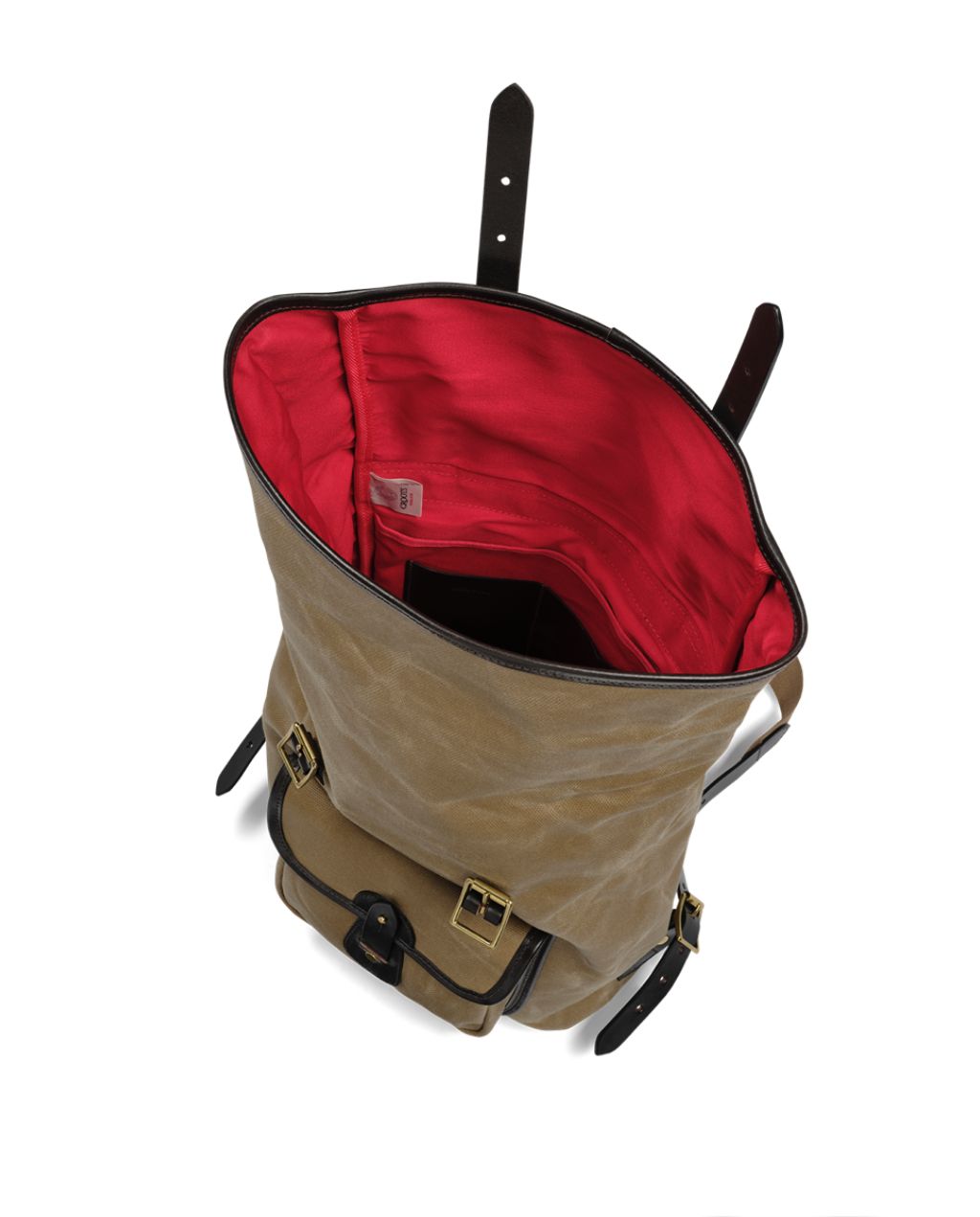 Vintage Canvas Roll Top Backpack - Sand