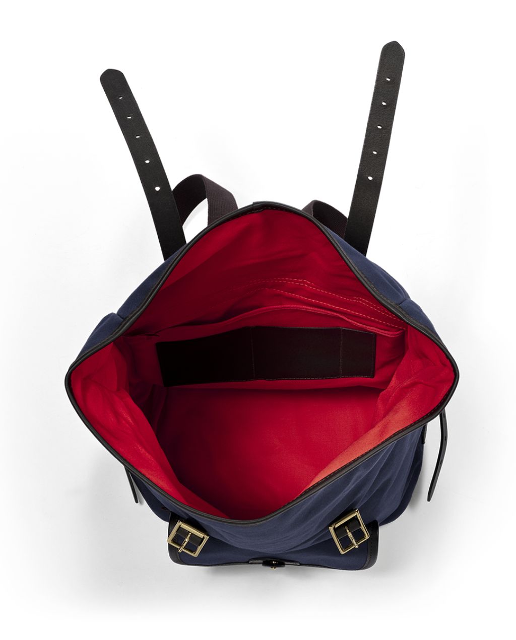 British Twill Roll Top Backpack - Navy Blue