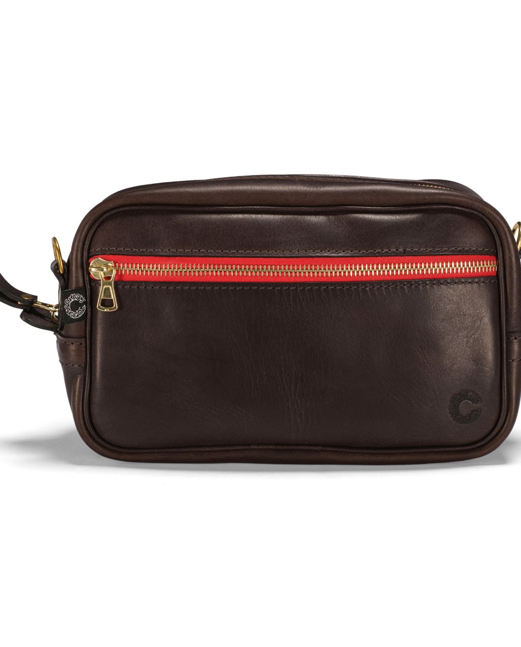 Vintage Leather Mini Box Bag - Dark Brown