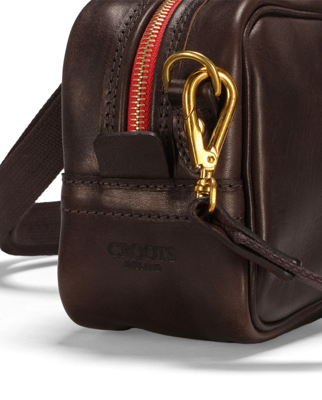 Vintage Leather Mini Box Bag - Dark Brown