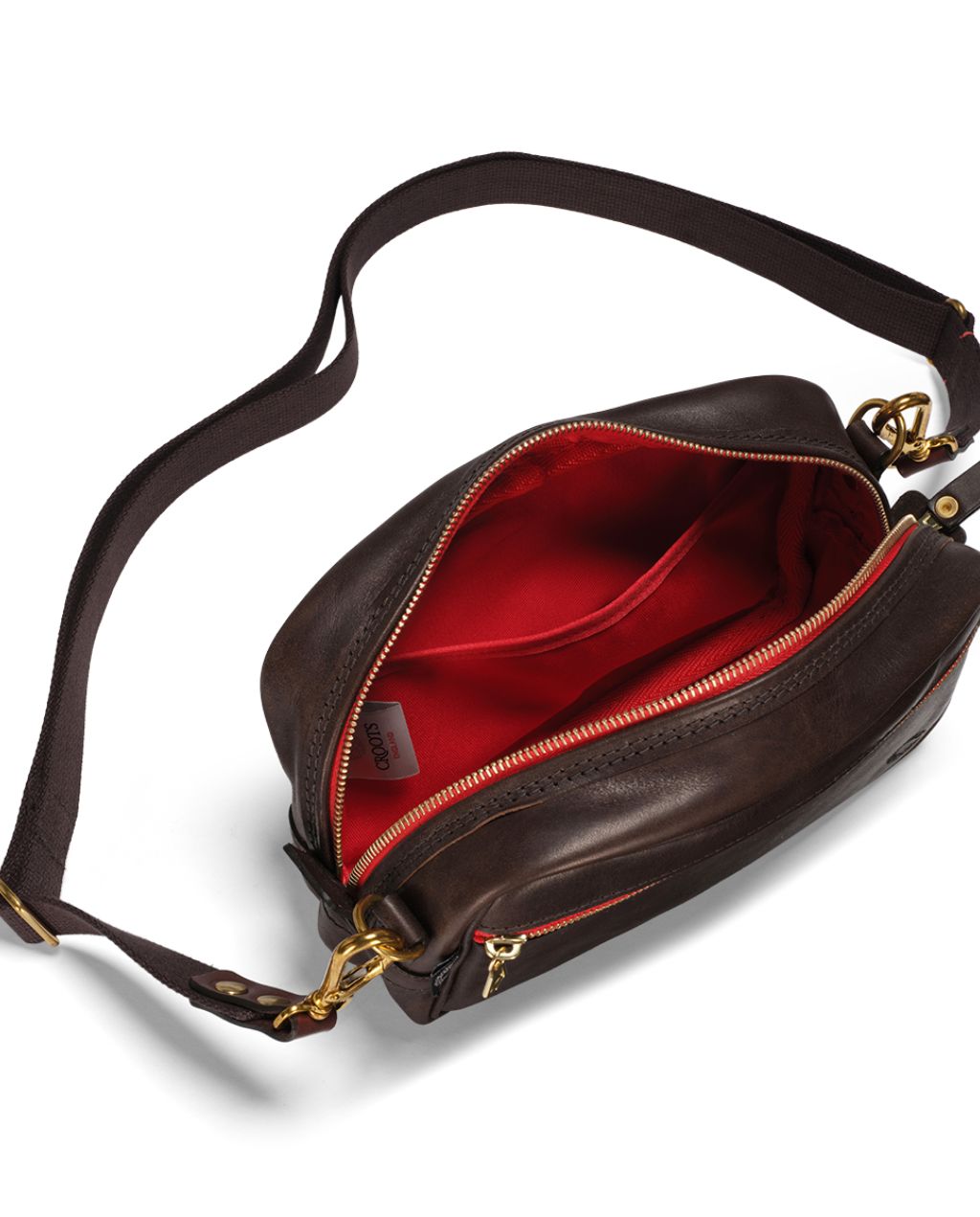 Vintage Leather Mini Box Bag - Dark Brown