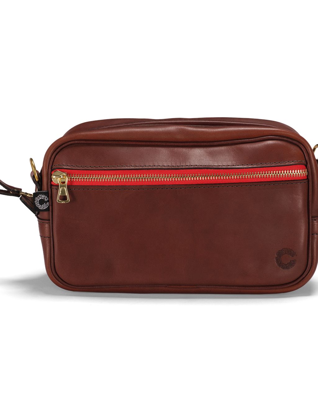 Vintage Leather Mini Box Bag - Port